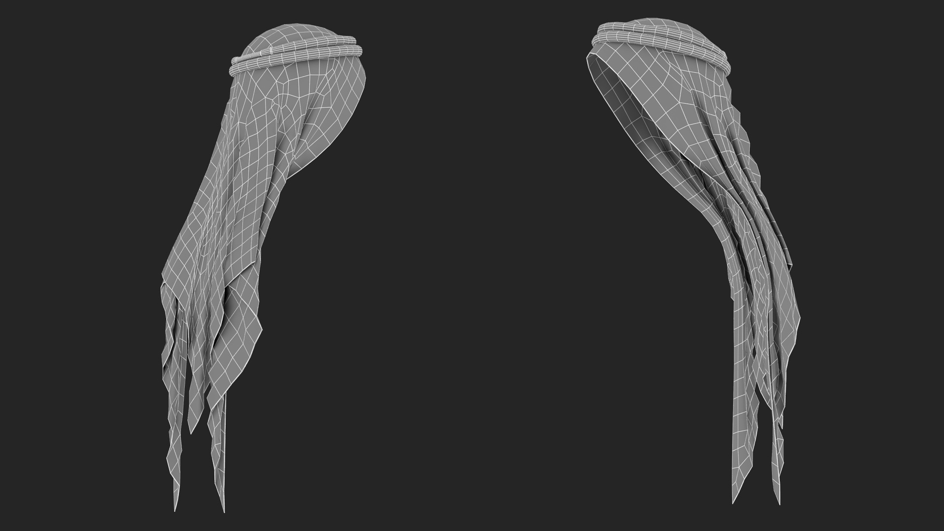 3D Black Traditional Arabic Hat model