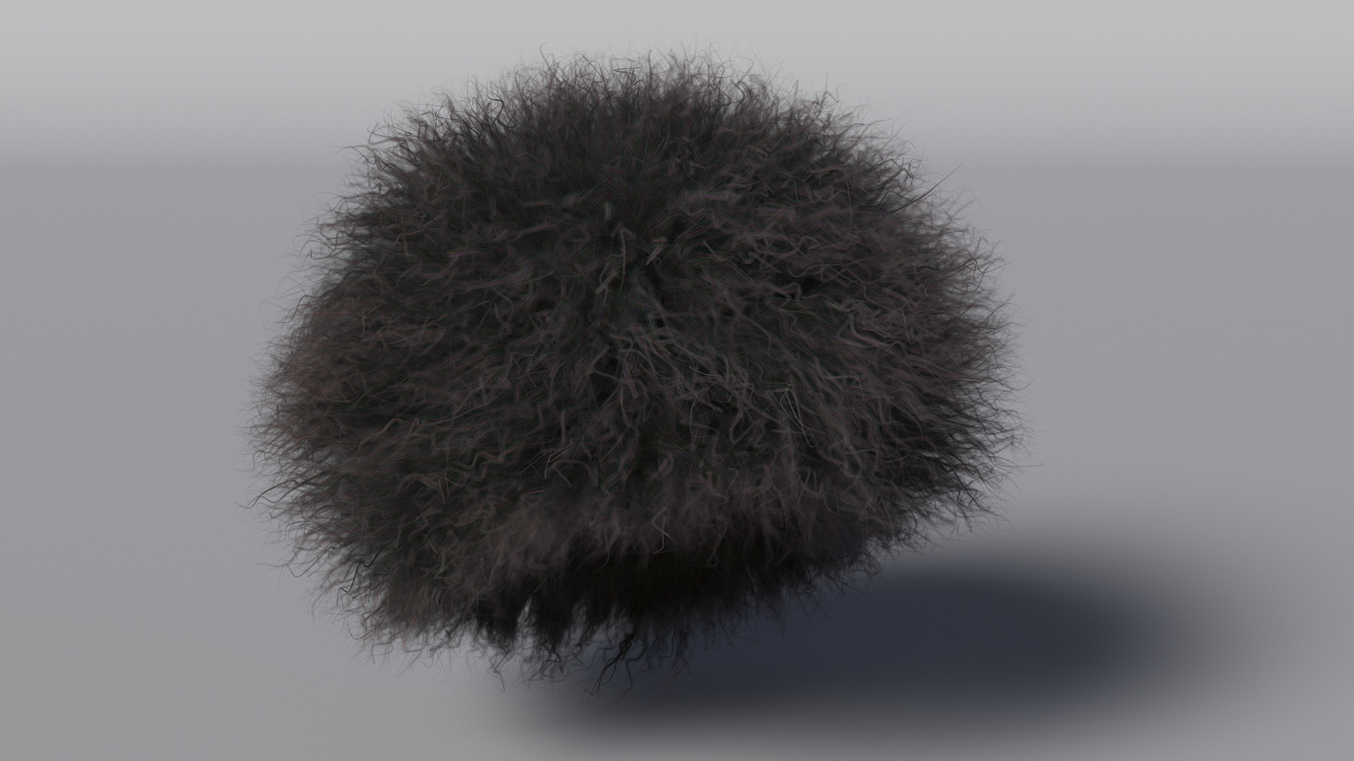 3D Caucasian Papakha Hat Black Fur