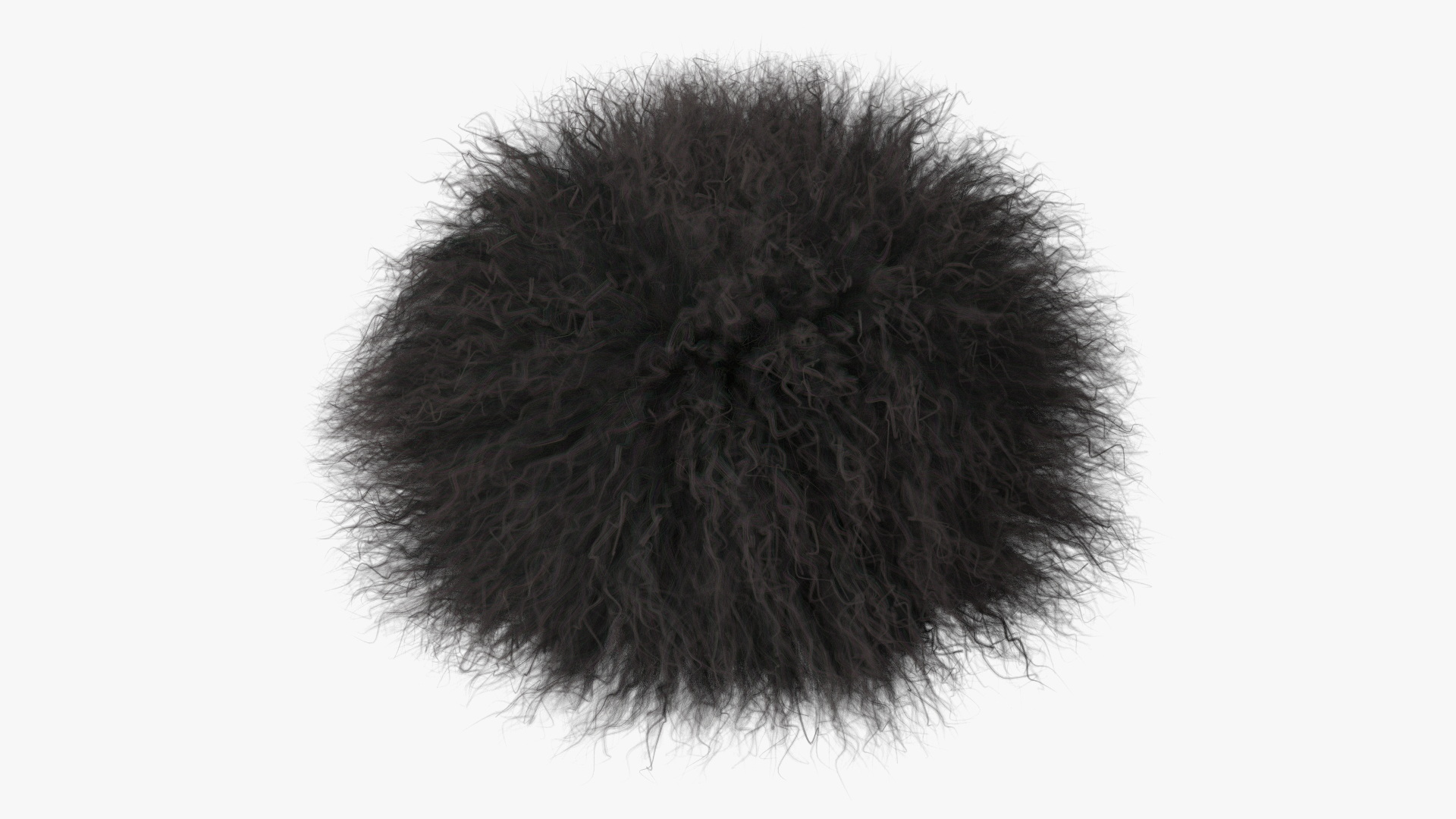 3D Caucasian Papakha Hat Black Fur