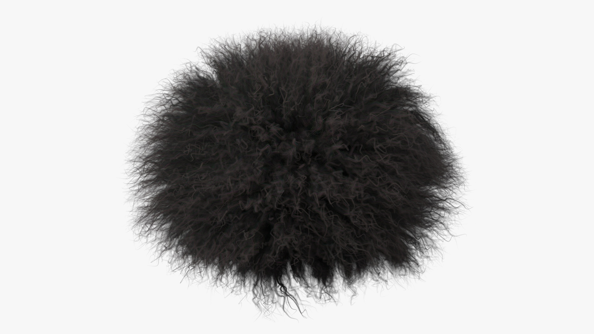 3D Caucasian Papakha Hat Black Fur