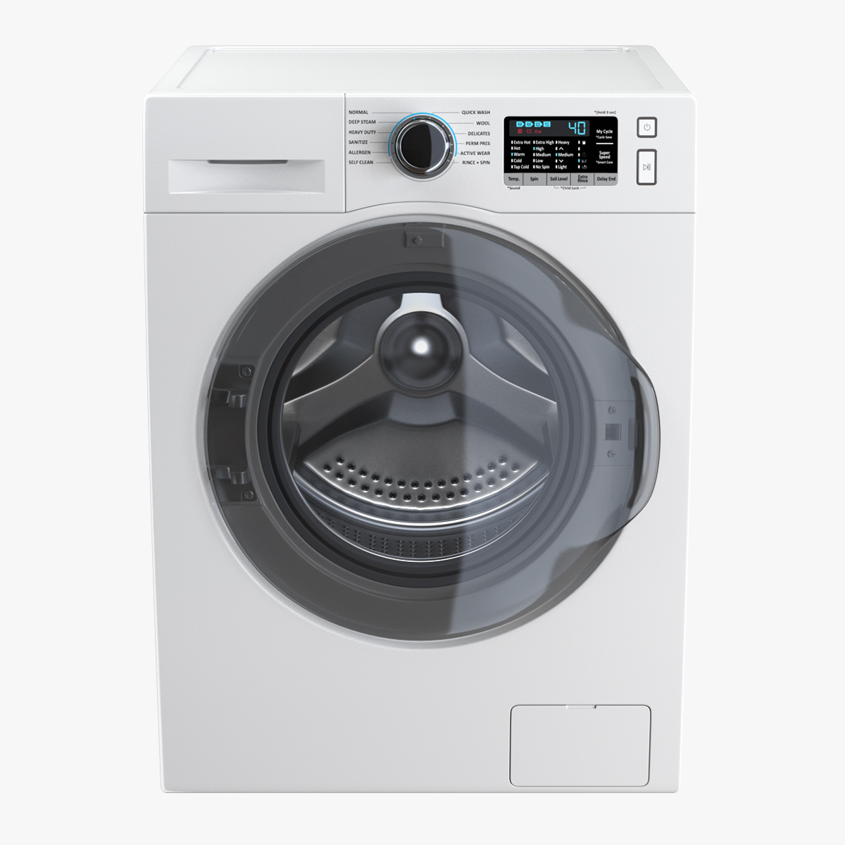 Front Load Washing Machine White