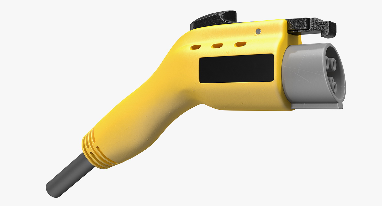 3D EV Charging Plug Socket model