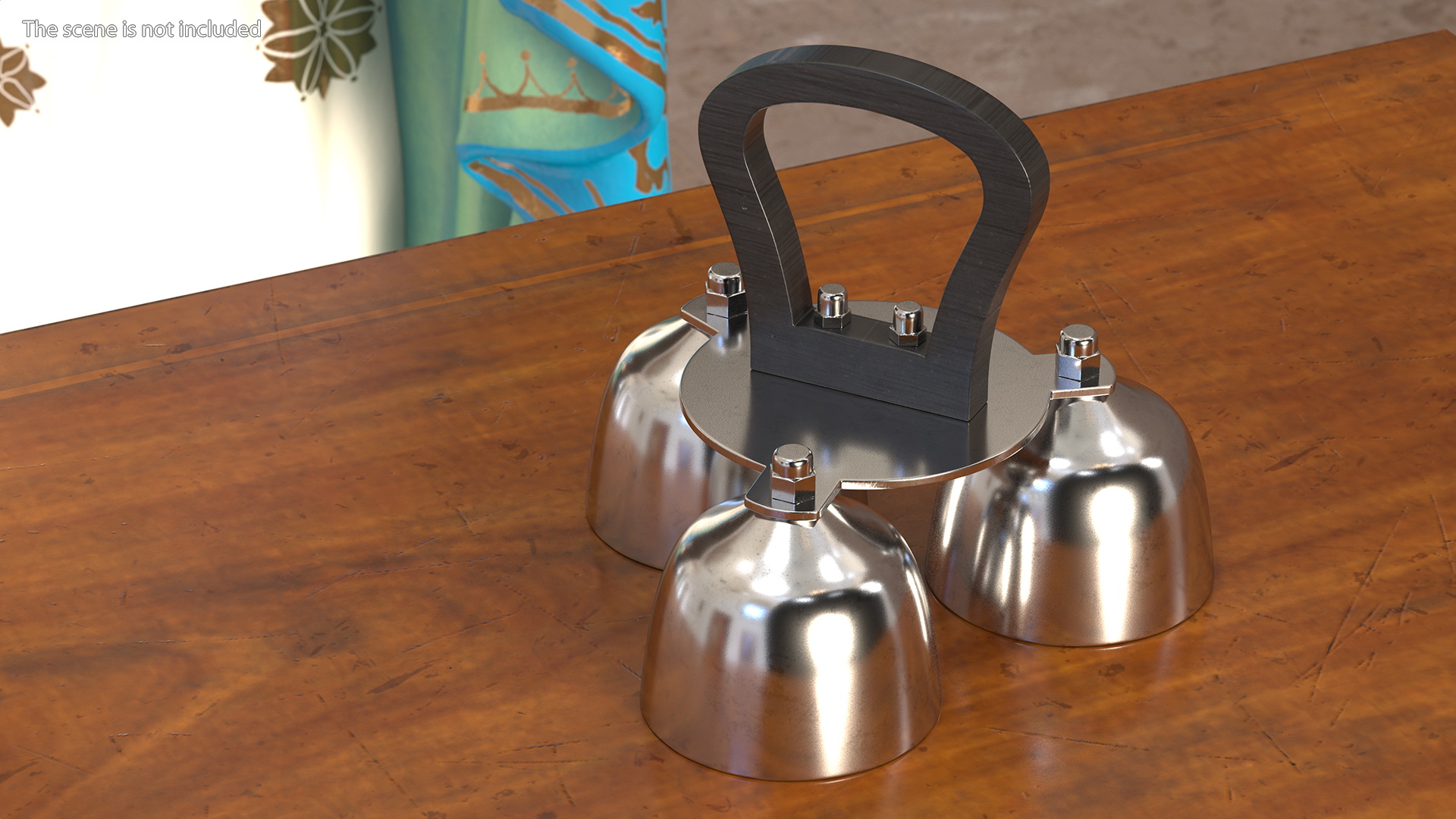 3D Silver Liturgical Altar Bell 3 Tones