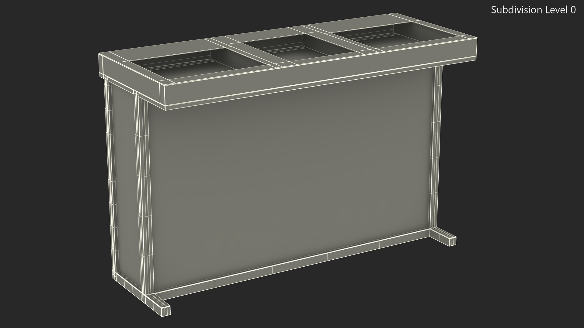 DJ Stand with Purple Lighting 3D model