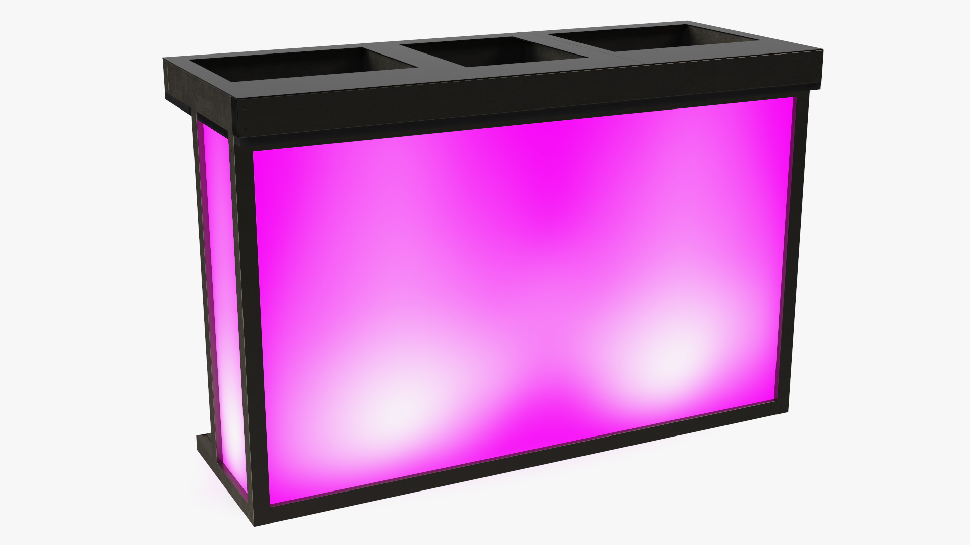 DJ Stand with Purple Lighting 3D model