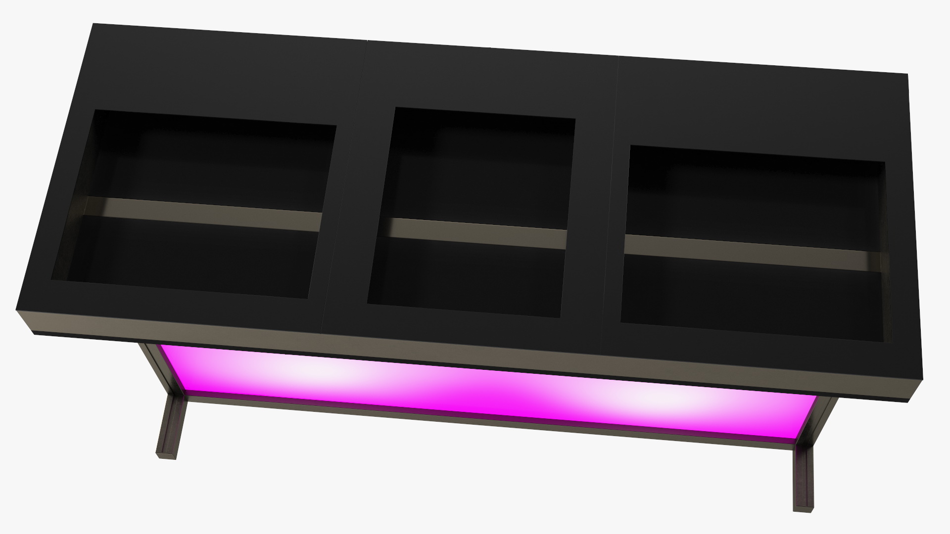 DJ Stand with Purple Lighting 3D model