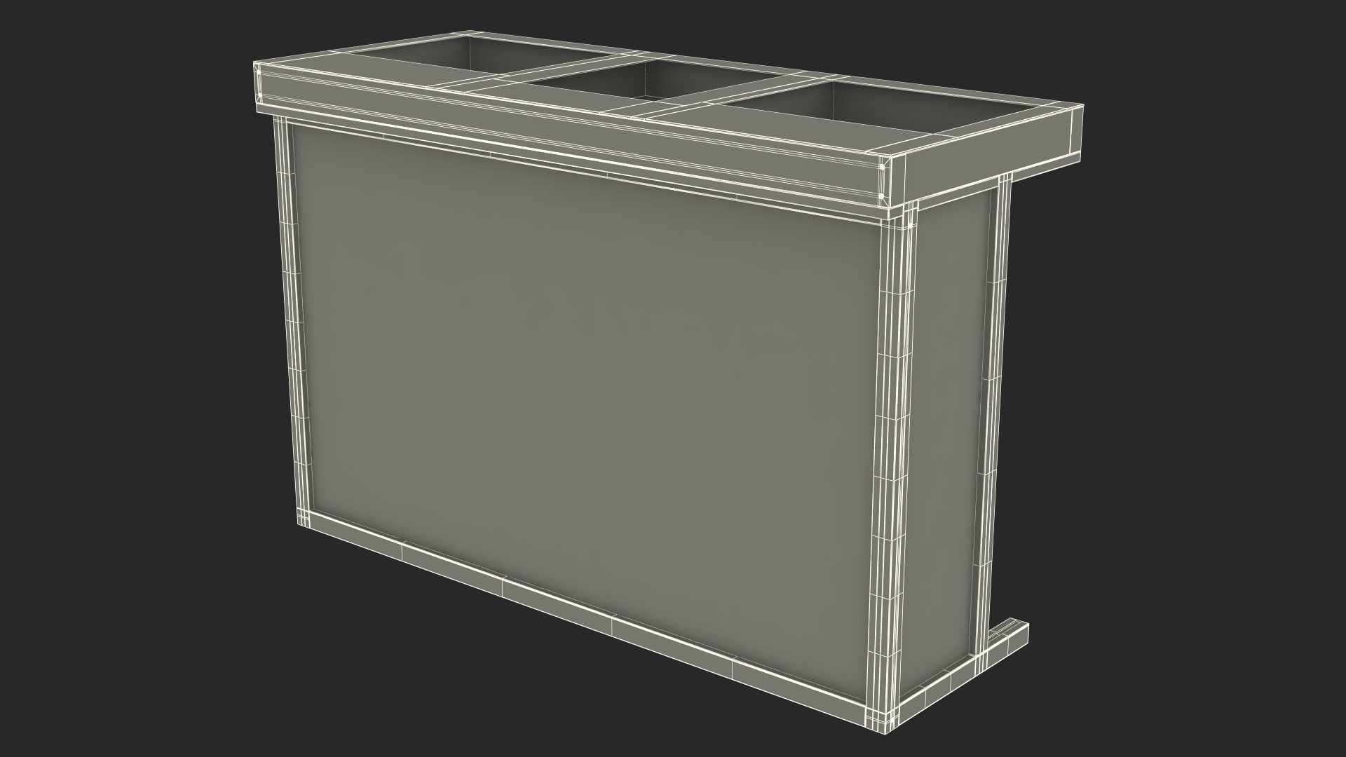 DJ Stand with Purple Lighting 3D model