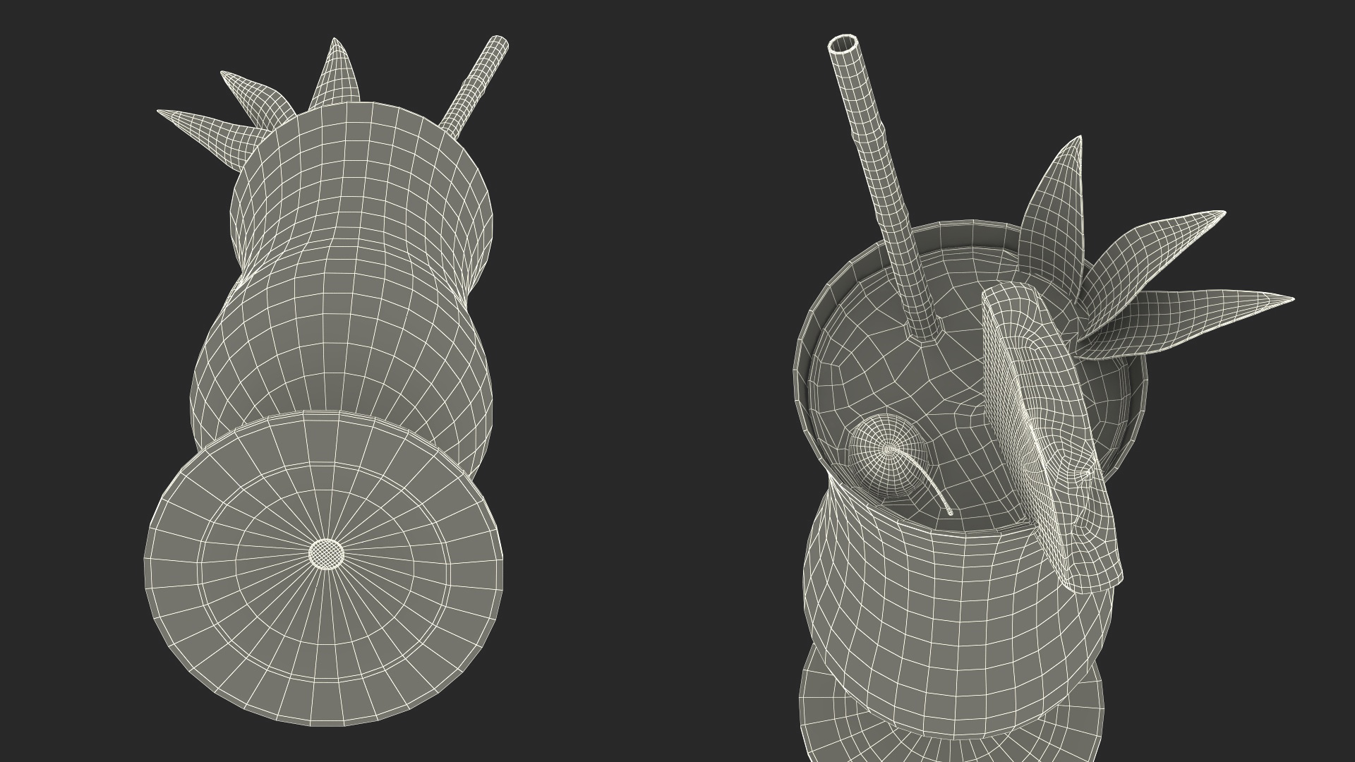 3D Beach Cocktail Red model