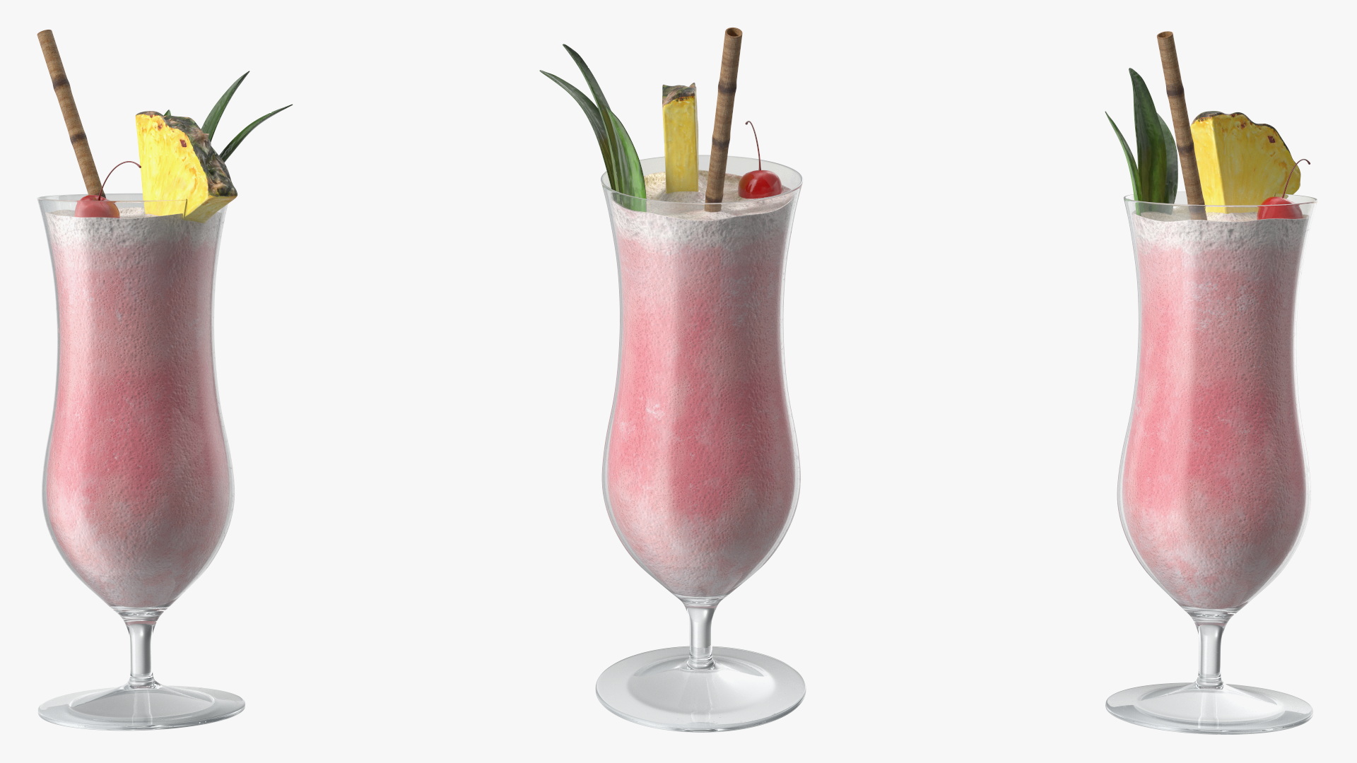 3D Beach Cocktail Red model