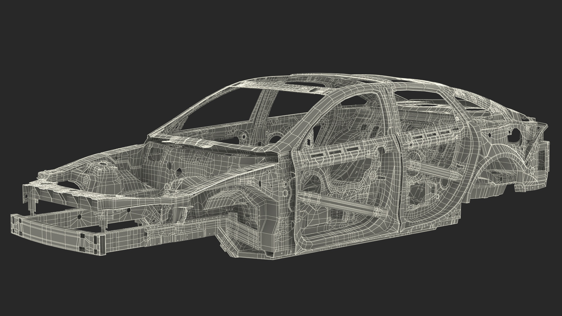 3D Sedan Frame Structure