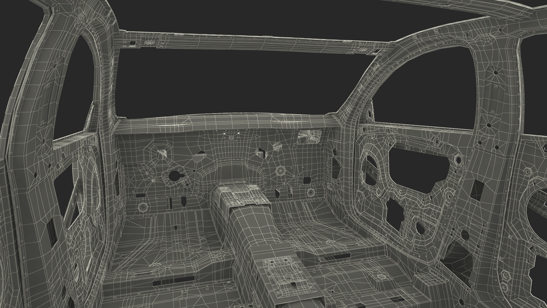 3D Sedan Frame Structure