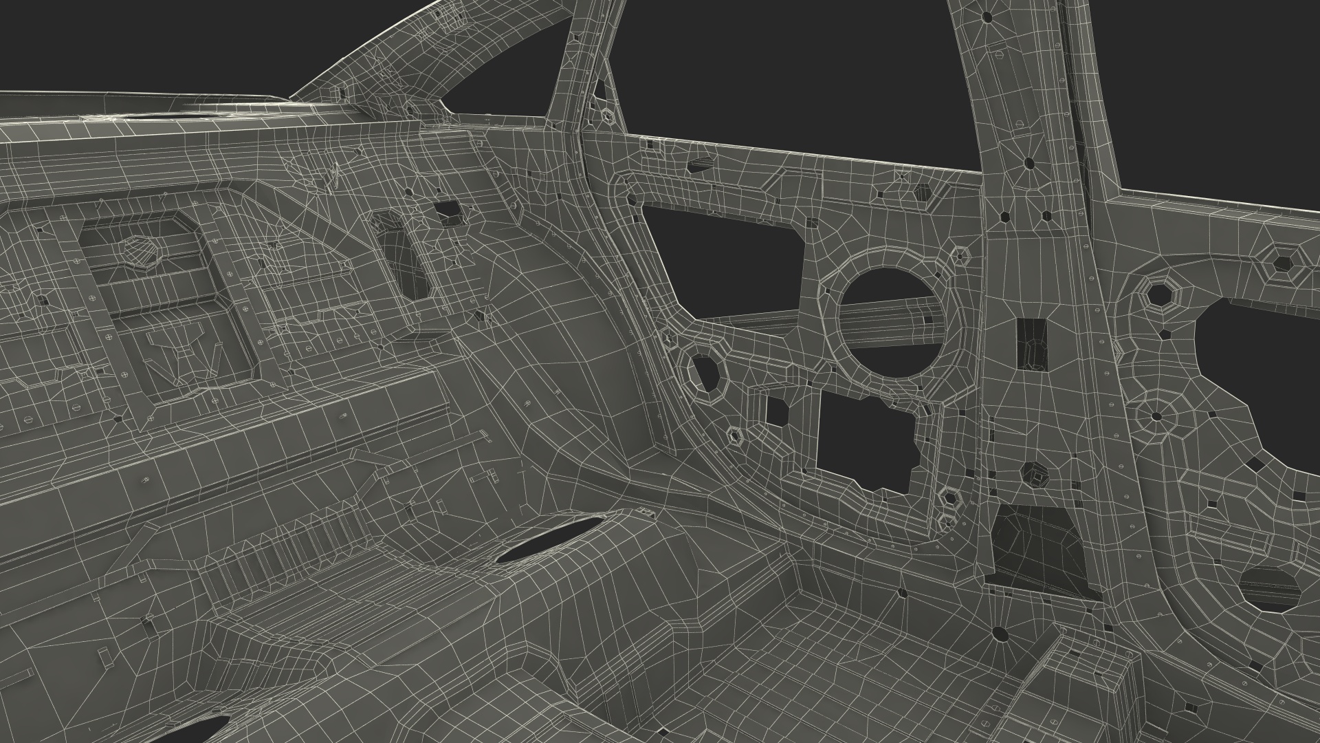 3D Sedan Frame Structure