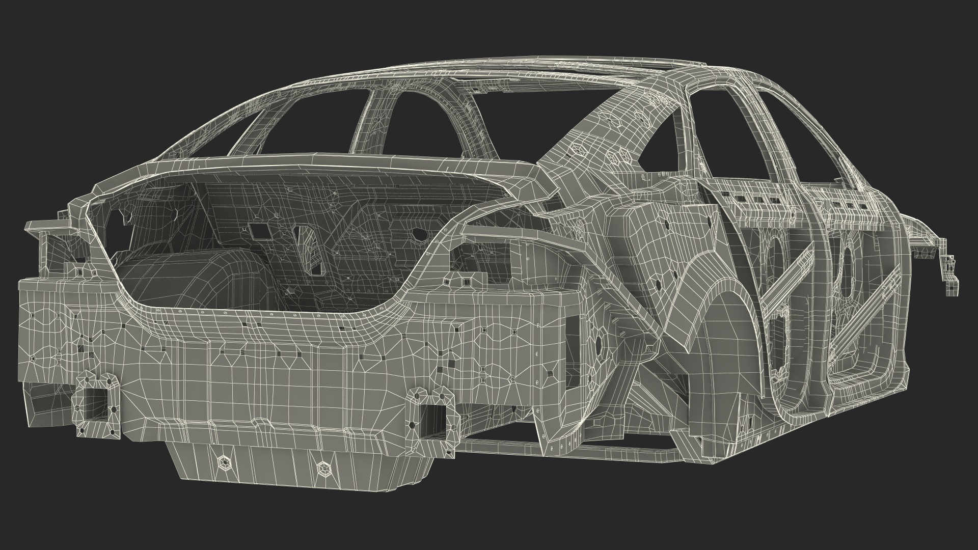 3D Sedan Frame Structure