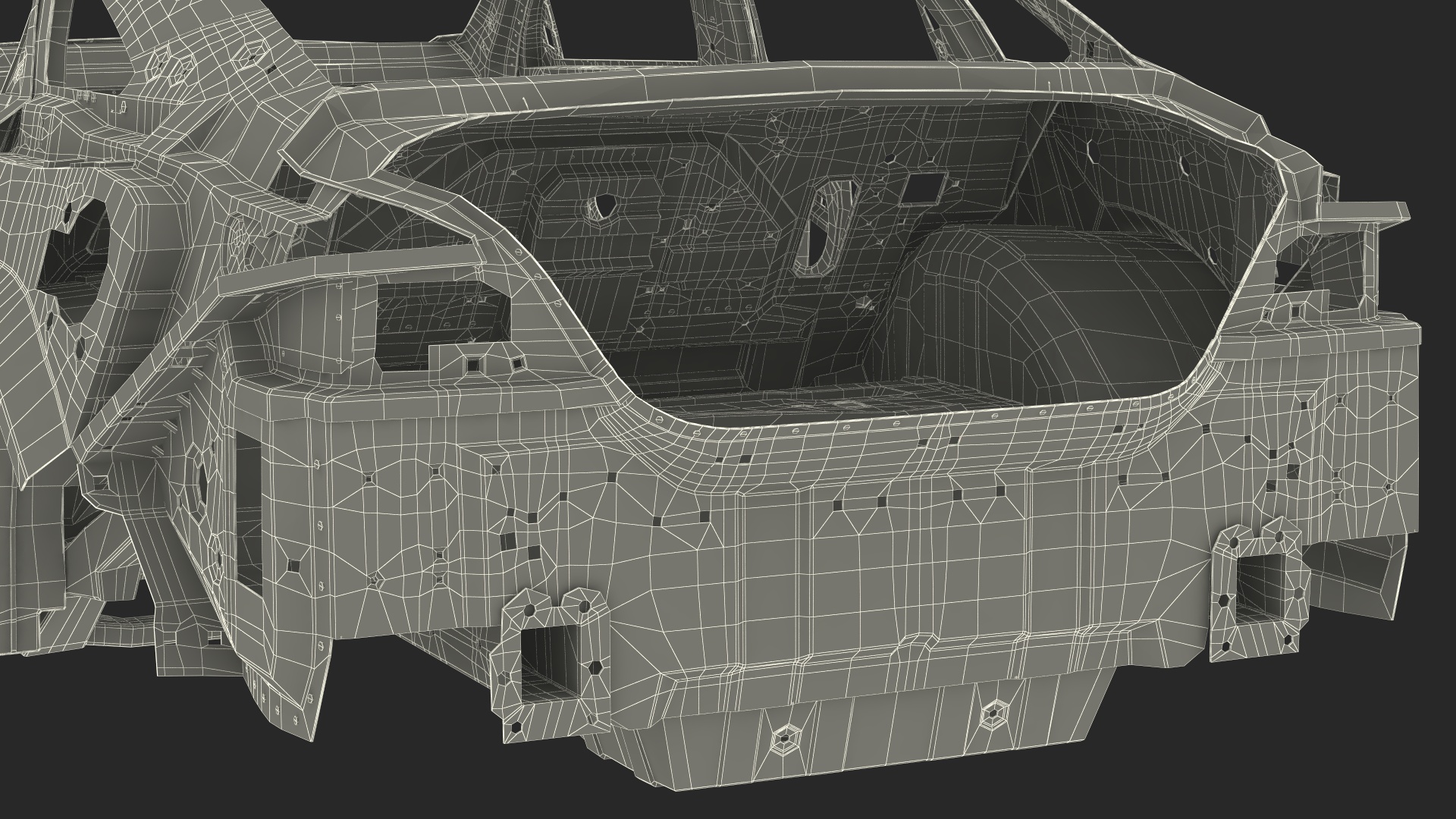 3D Sedan Frame Structure