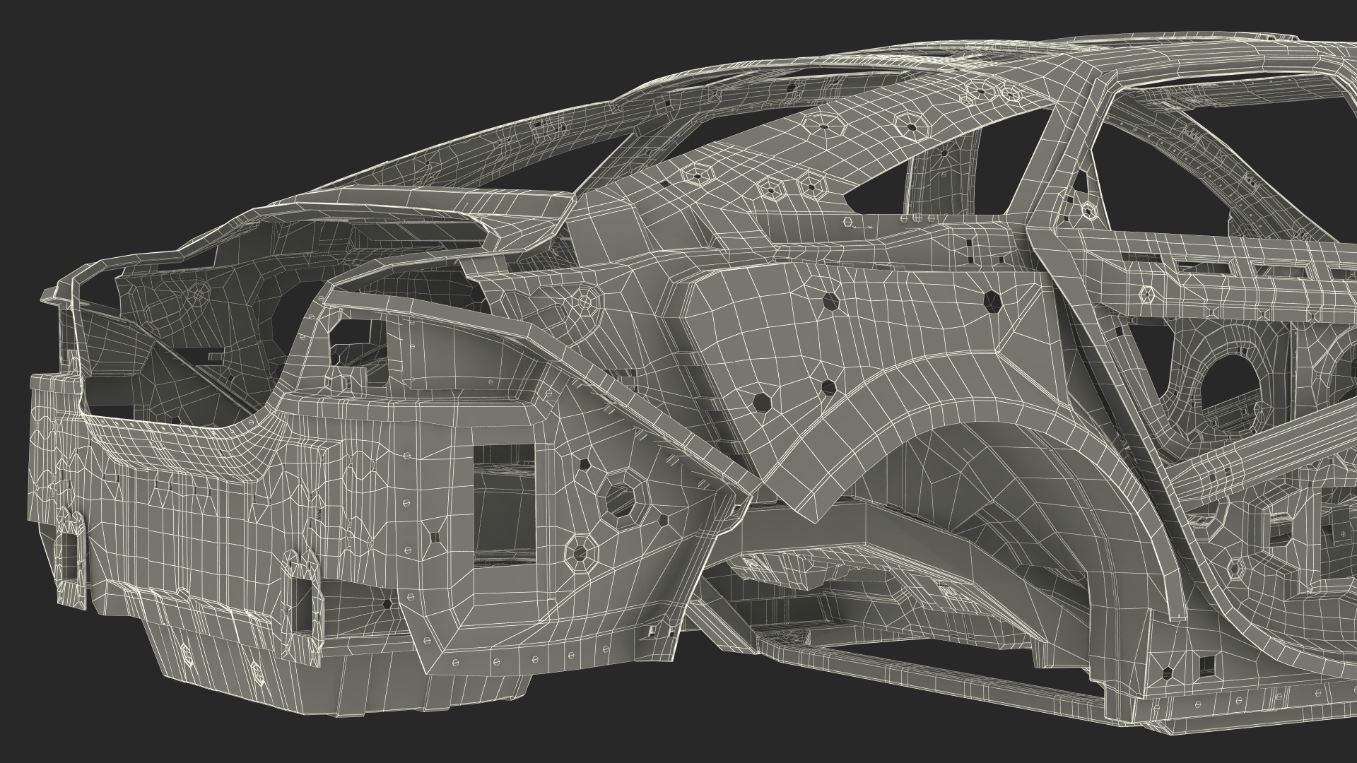 3D Sedan Frame Structure