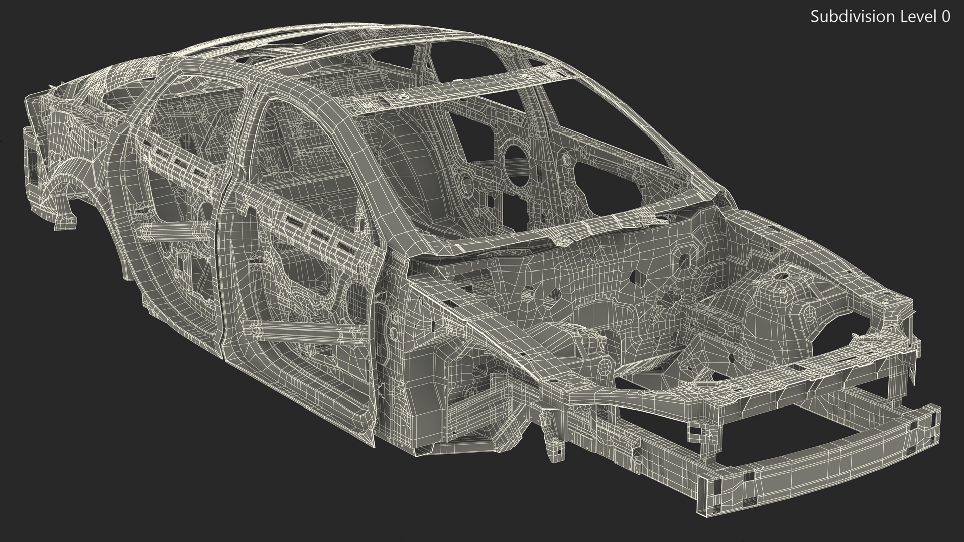 3D Sedan Frame Structure