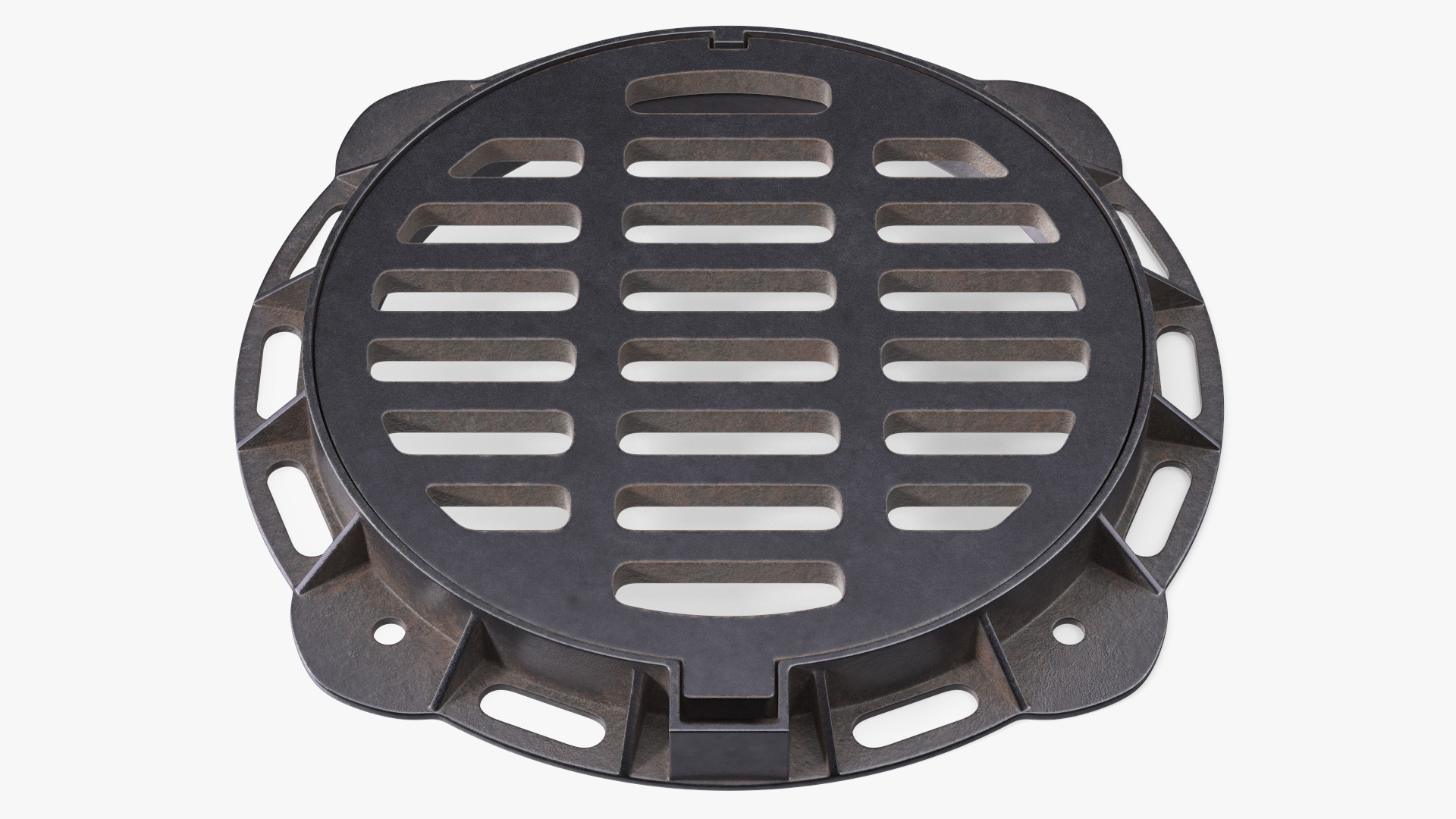 Sewer Cover Lid Old 3D model