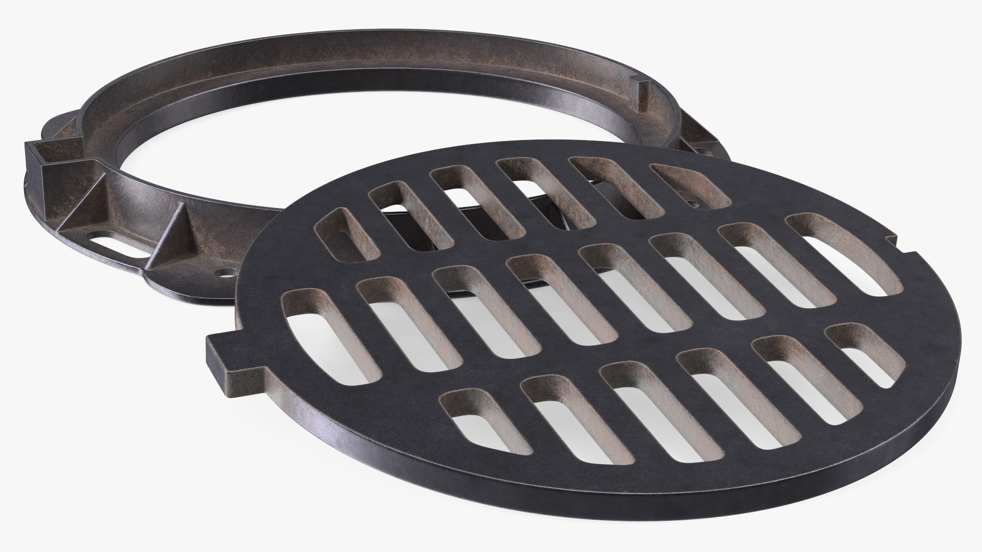 Sewer Cover Lid Old 3D model