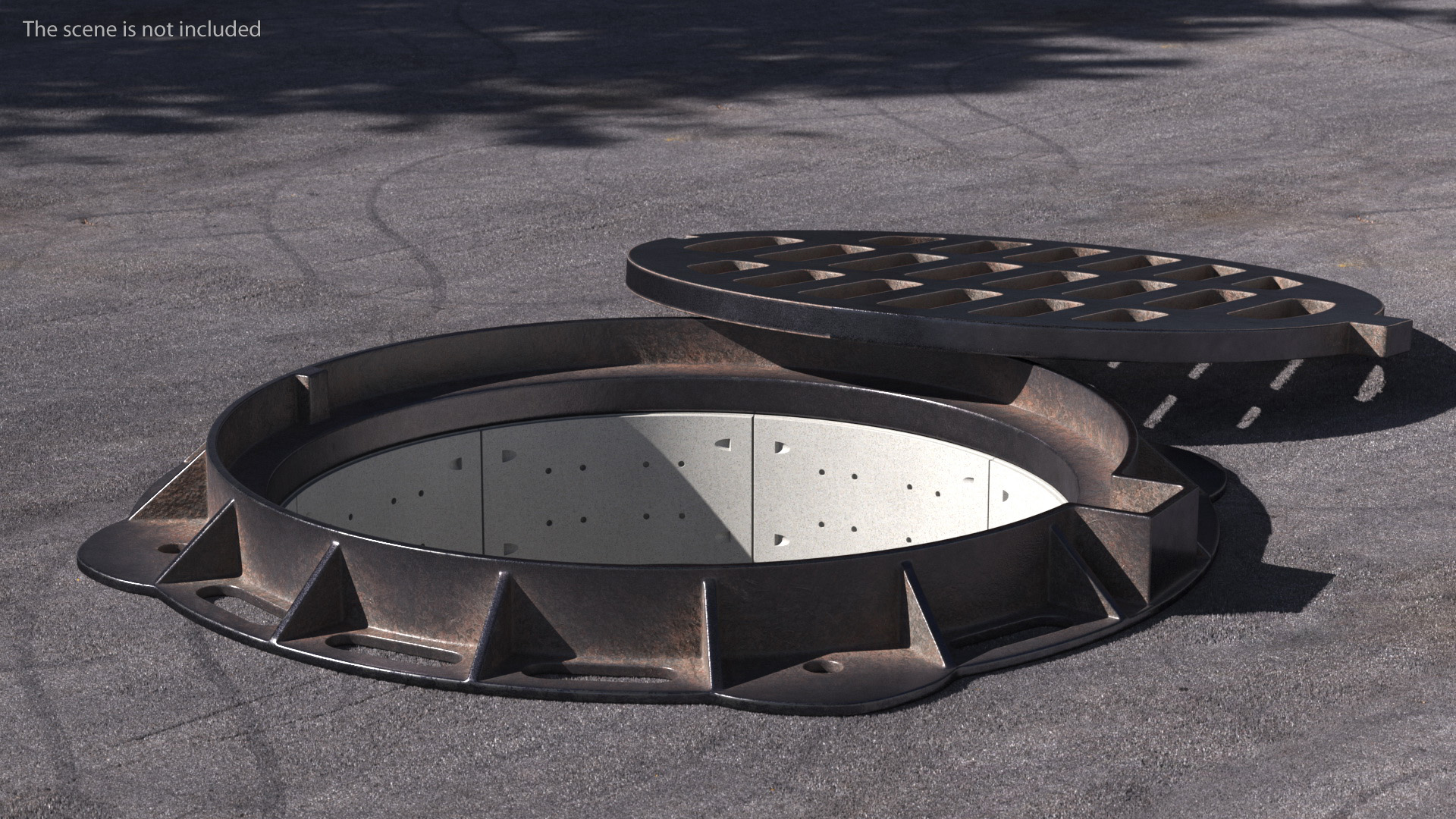 Sewer Cover Lid Old 3D model