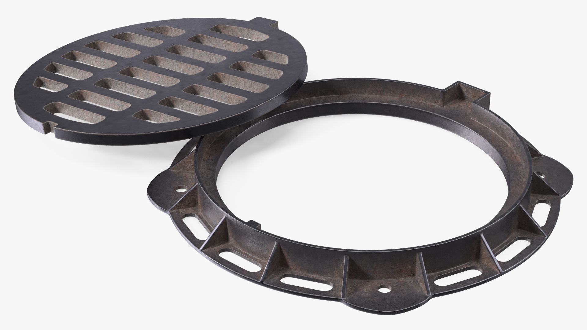 Sewer Cover Lid Old 3D model