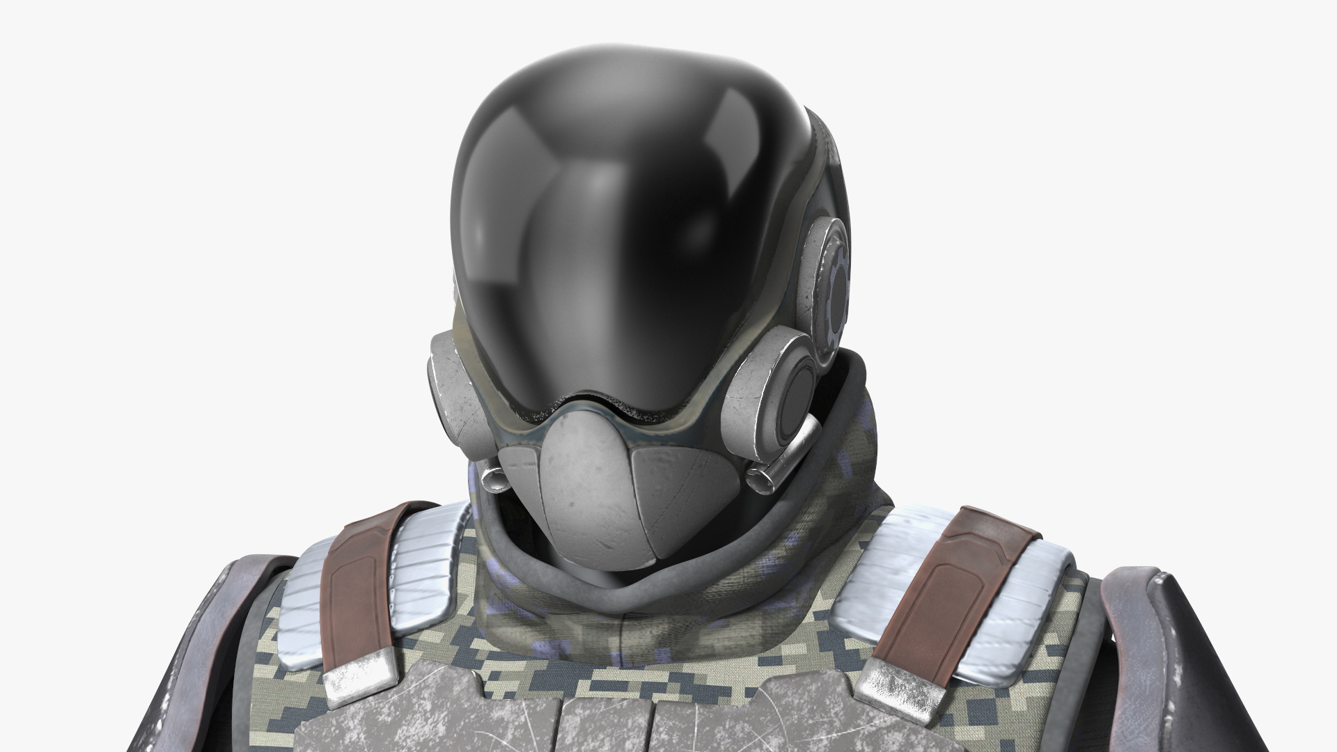 3D model Futuristic Soldier Rigged