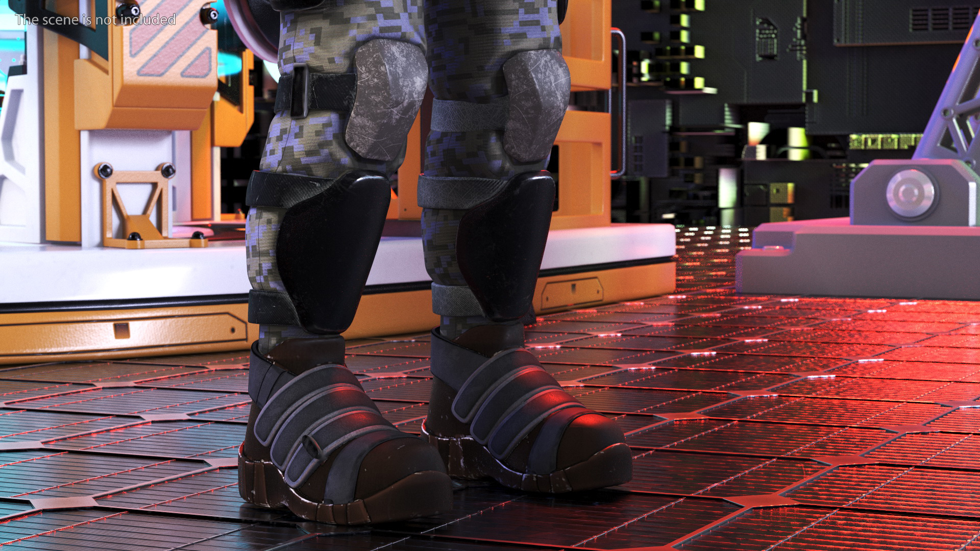 3D model Futuristic Soldier Rigged