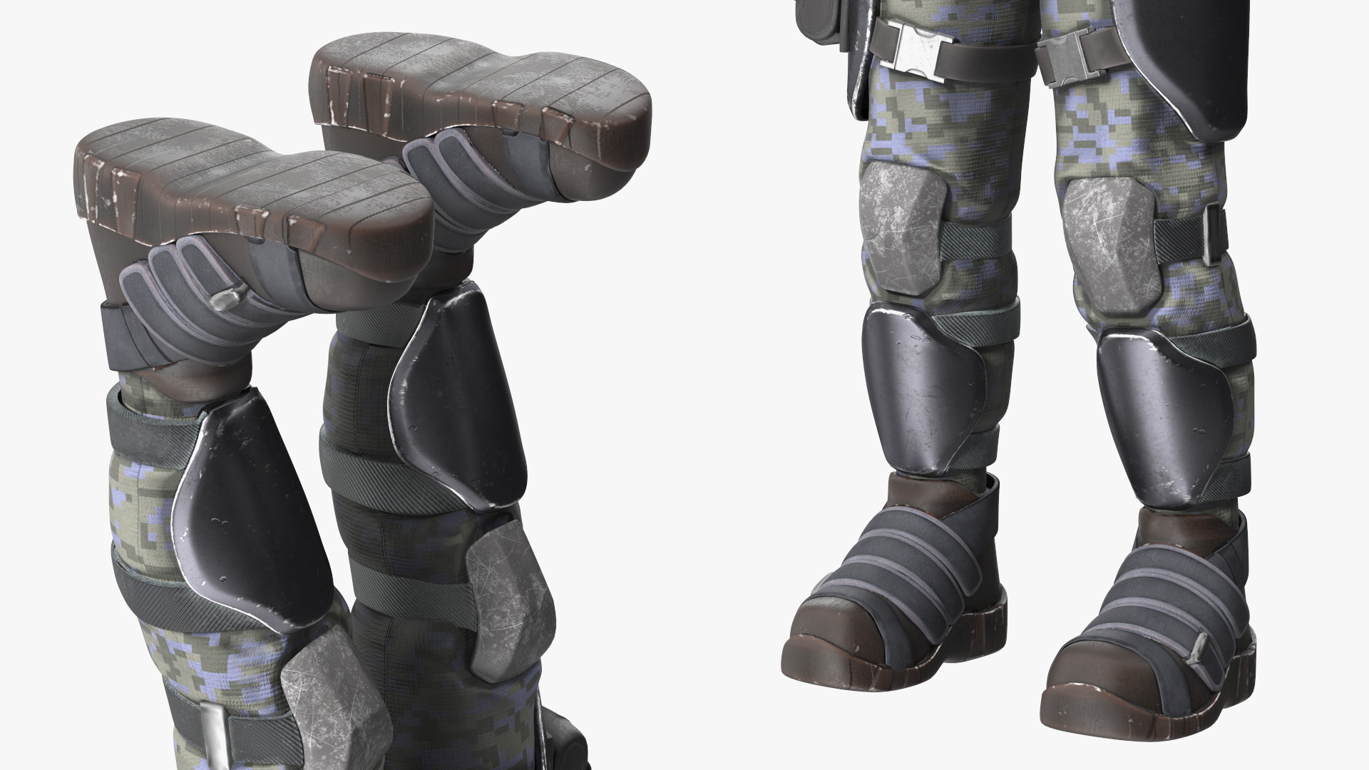 3D model Futuristic Soldier Rigged