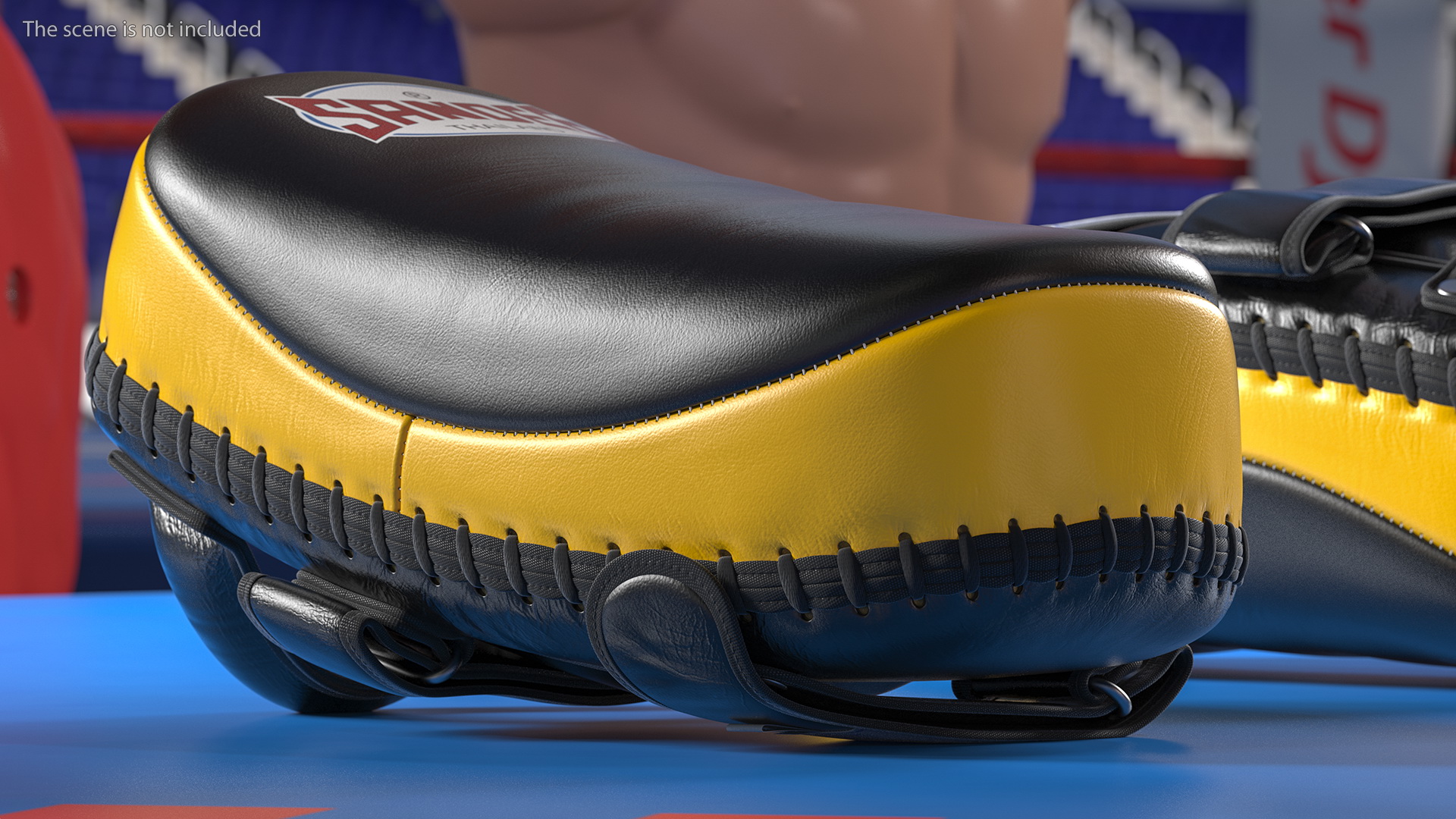 3D Sandee Curved Thai Leather Kick Pads