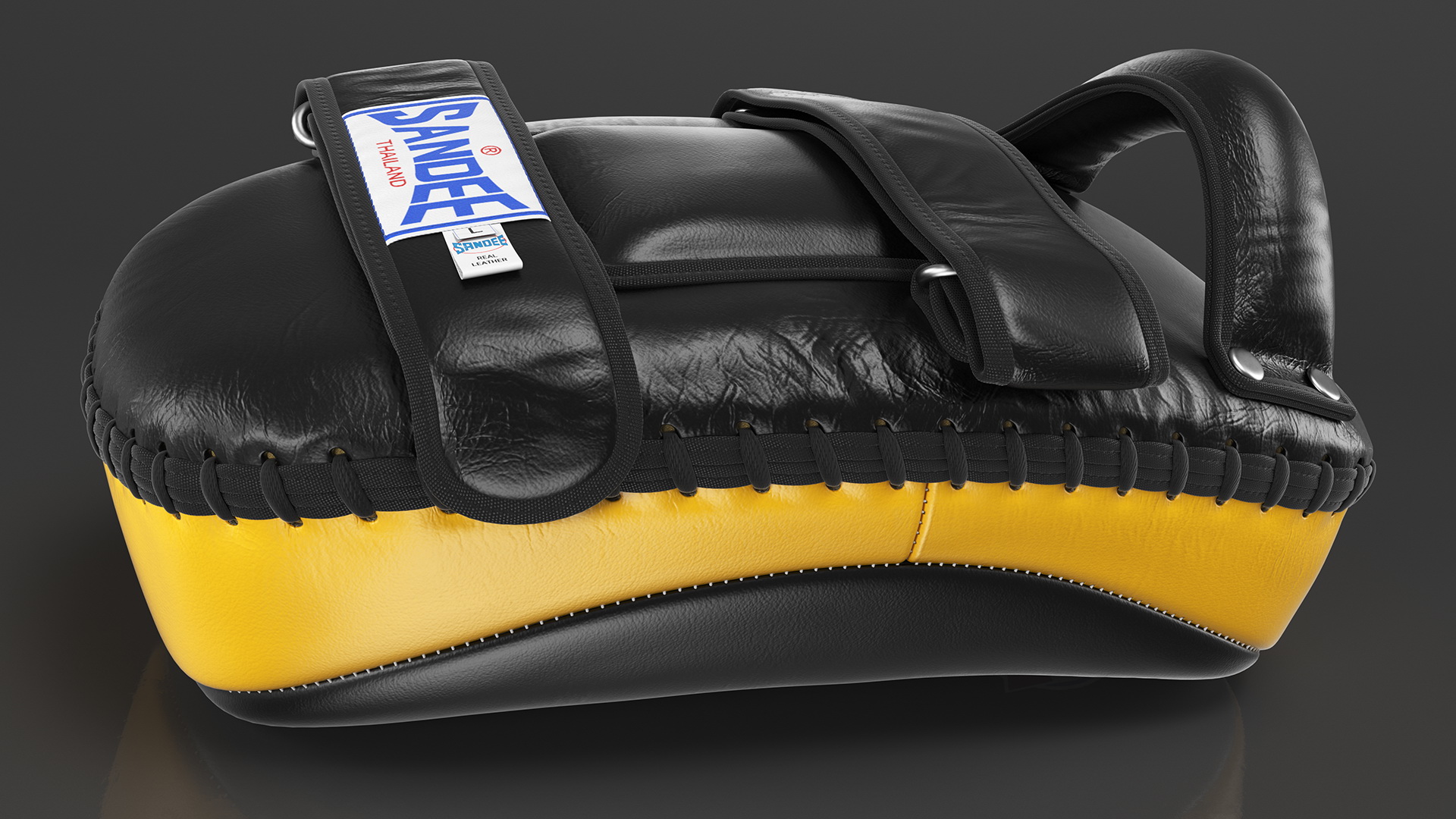 3D Sandee Curved Thai Leather Kick Pads