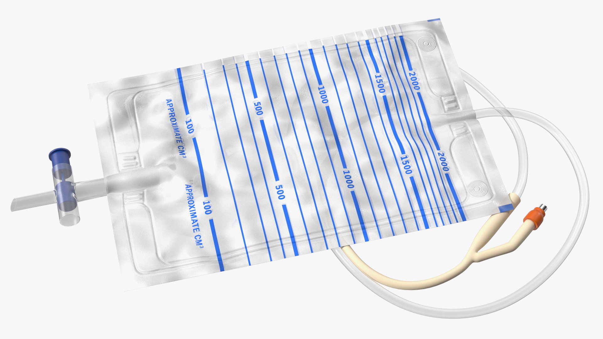 3D model Silicone Coated Idealcare Foley Catheter