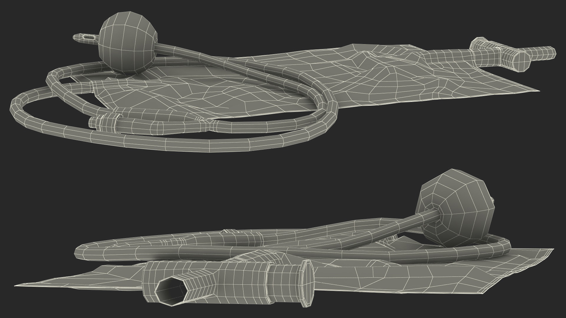 3D model Silicone Coated Idealcare Foley Catheter
