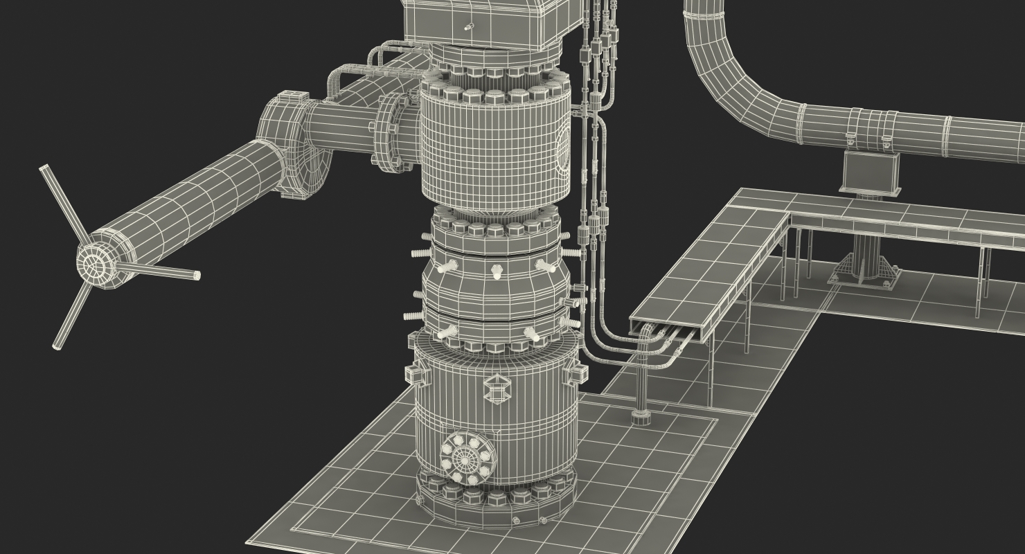 Oil Wellhead 2 3D model