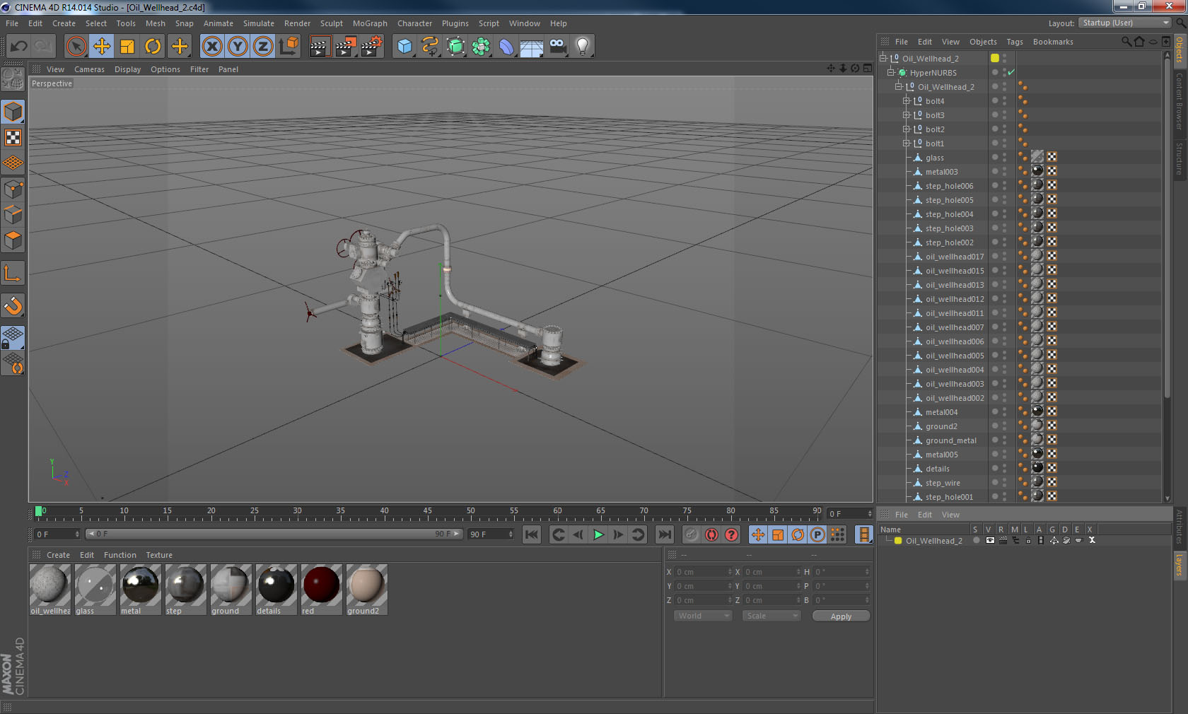Oil Wellhead 2 3D model