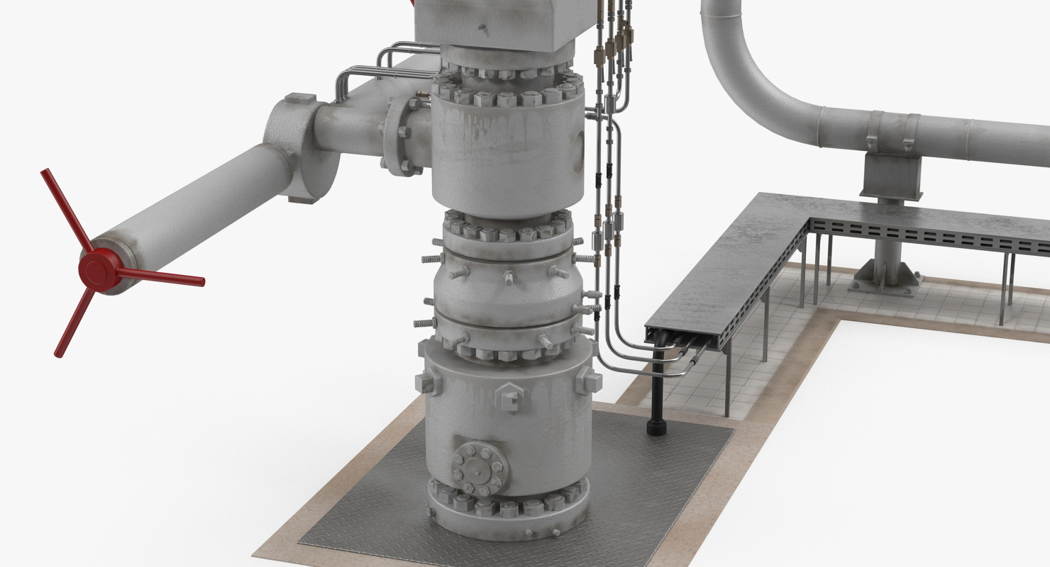 Oil Wellhead 2 3D model