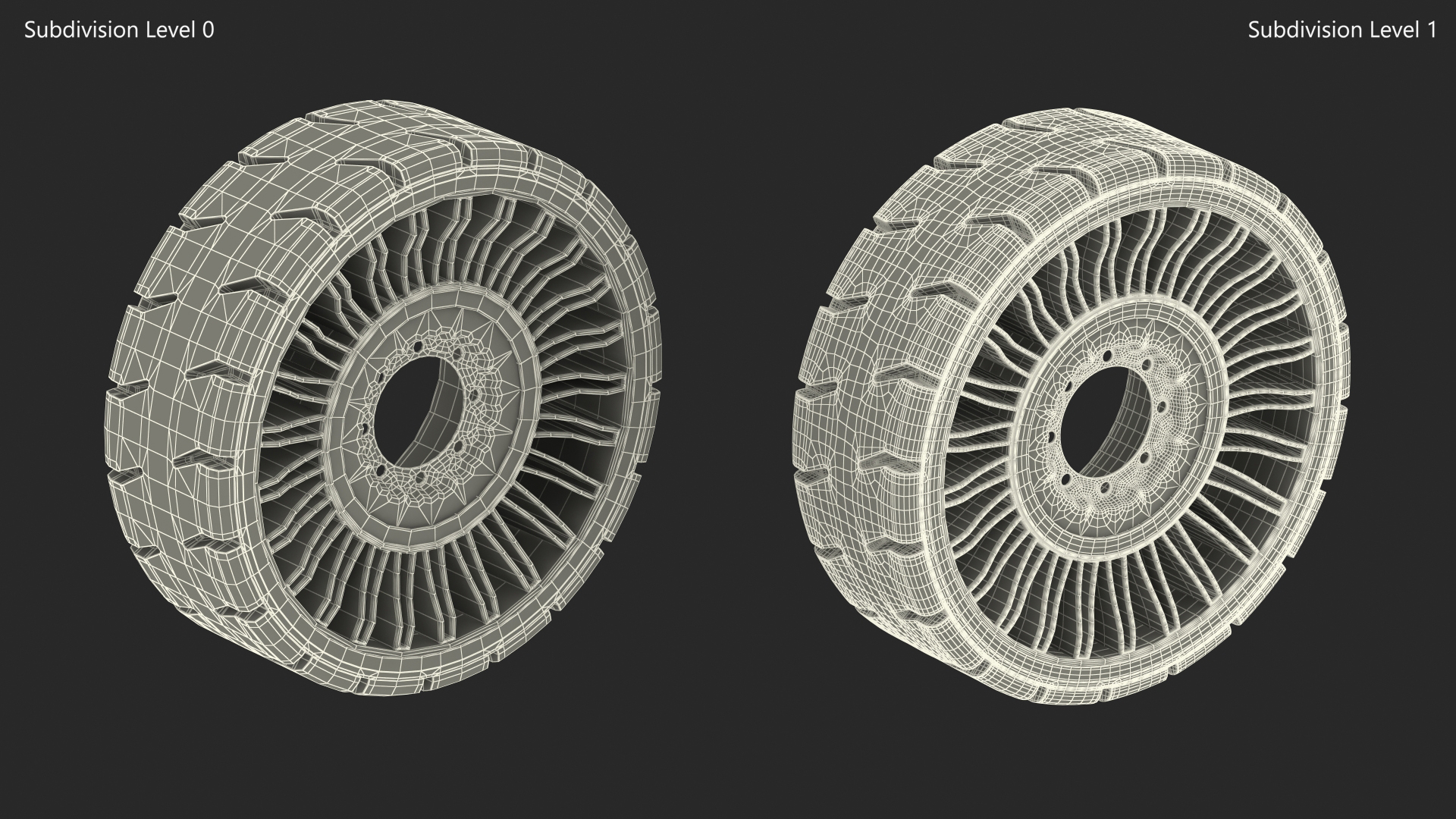 Michelin X Tweel Hard Surface Tire 3D model