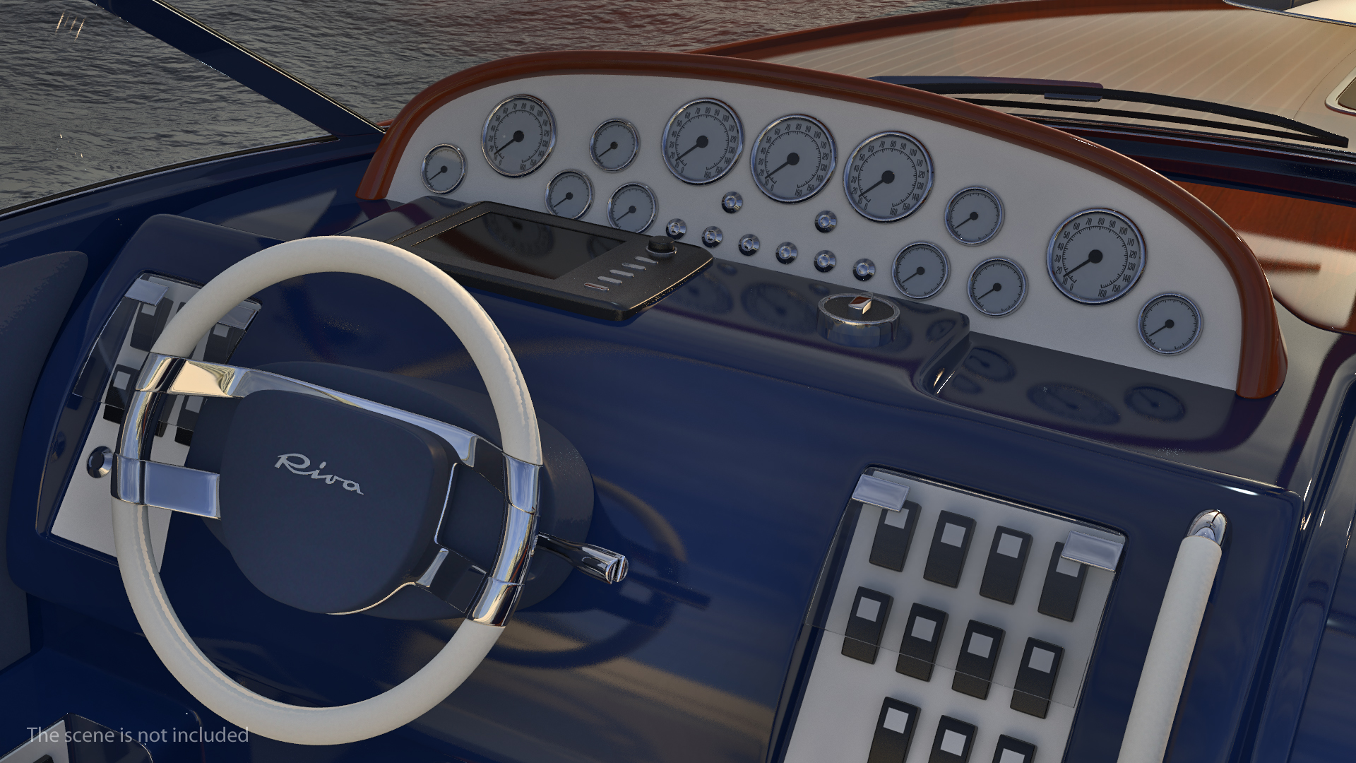 3D model Riva Aquariva Super YANMAR 8LV