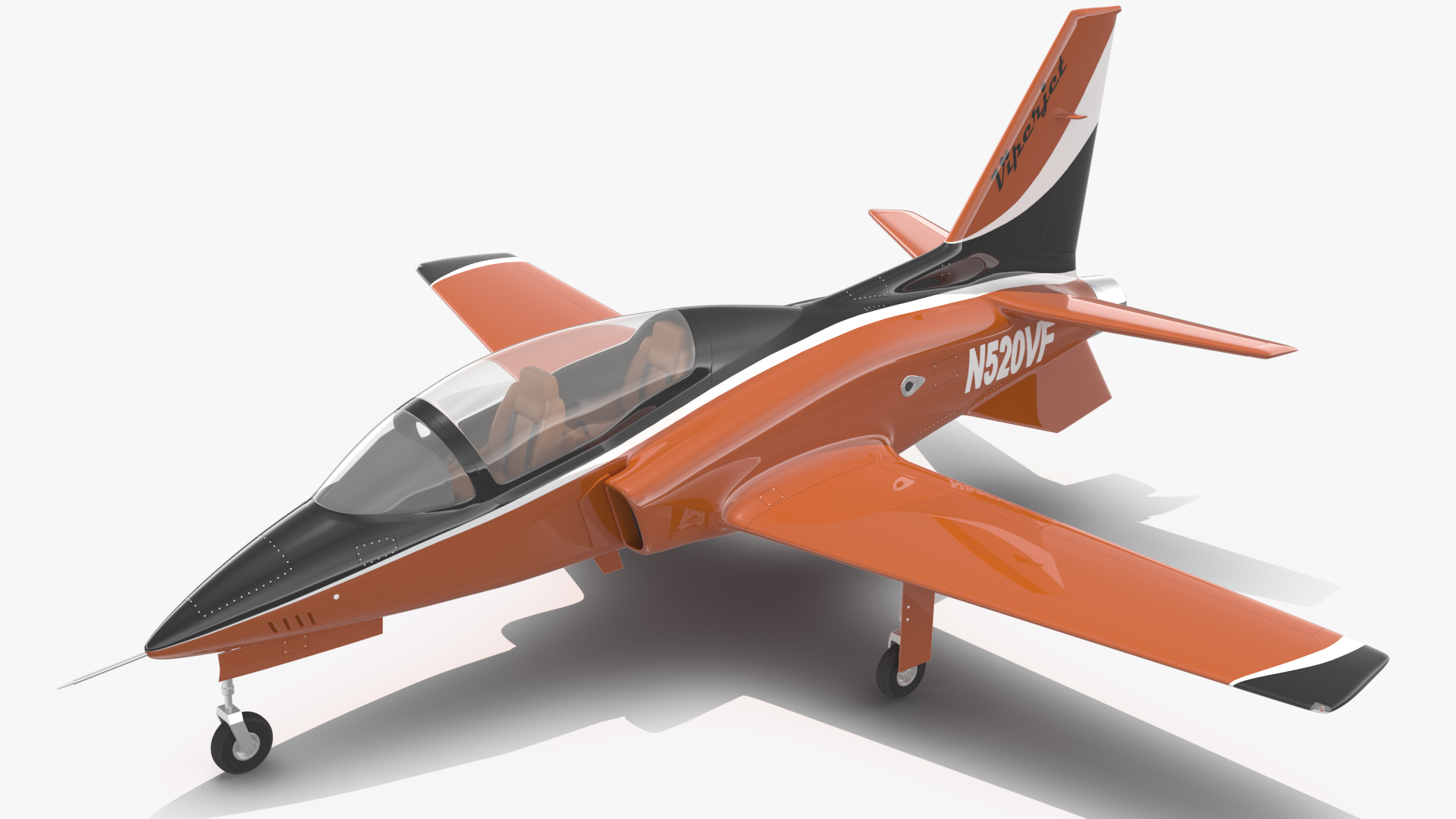 3D Single-Engine Sport Aircraft ViperJet Rigged for Maya model