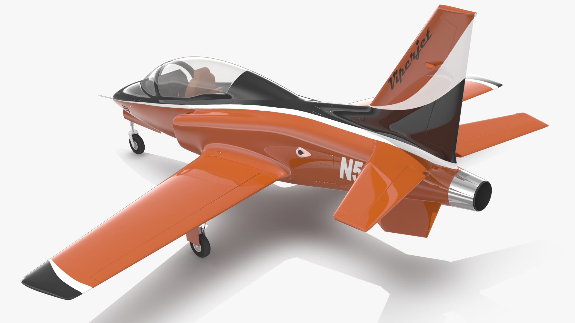 3D Single-Engine Sport Aircraft ViperJet Rigged for Maya model