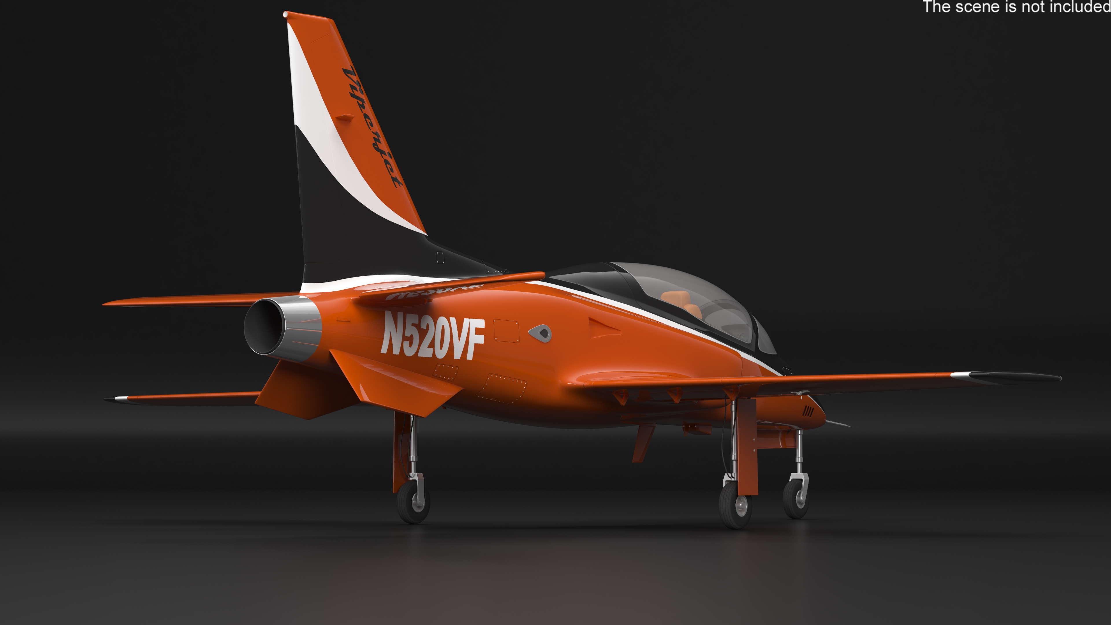 3D Single-Engine Sport Aircraft ViperJet Rigged for Maya model