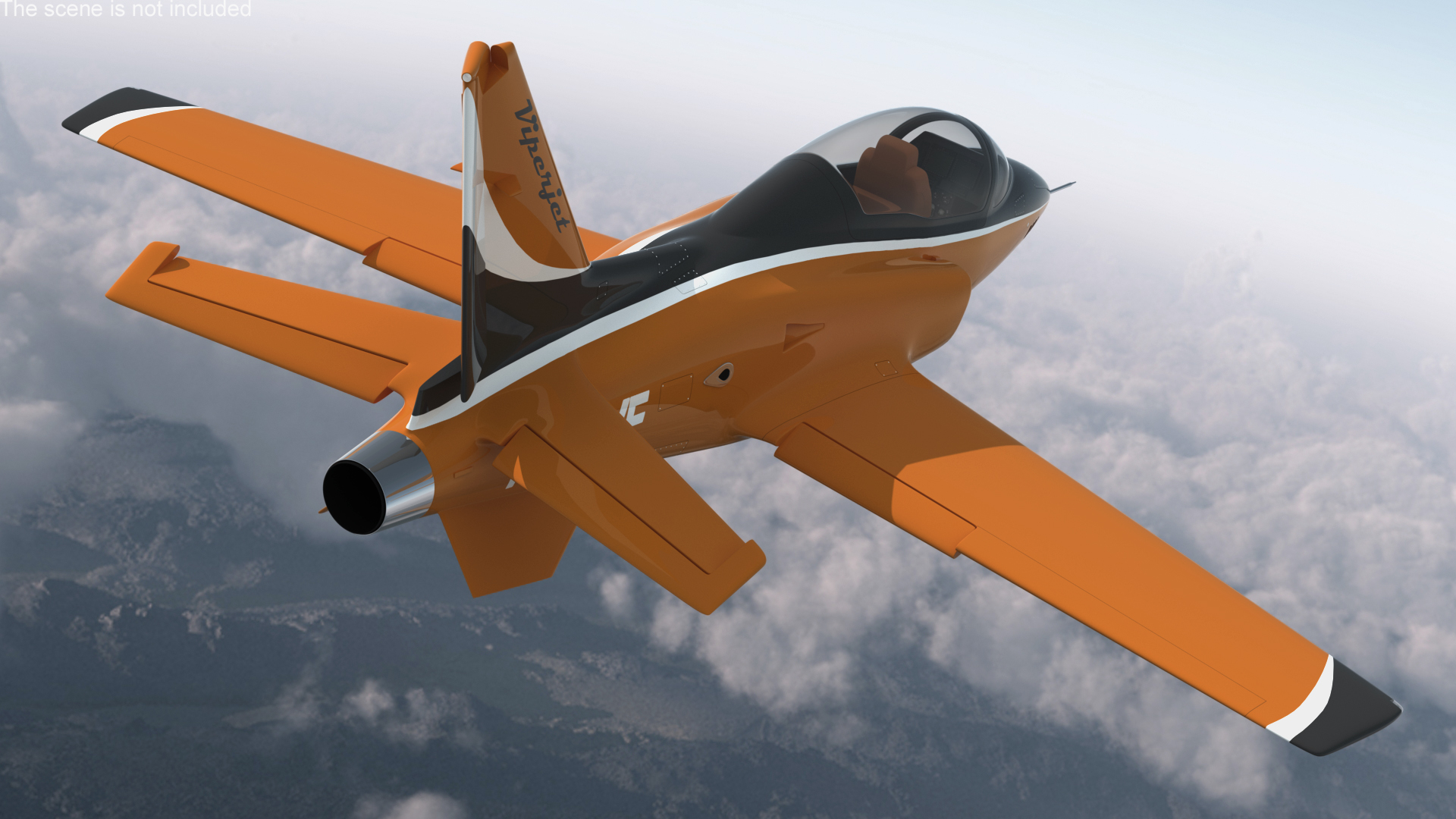 3D Single-Engine Sport Aircraft ViperJet Rigged for Maya model