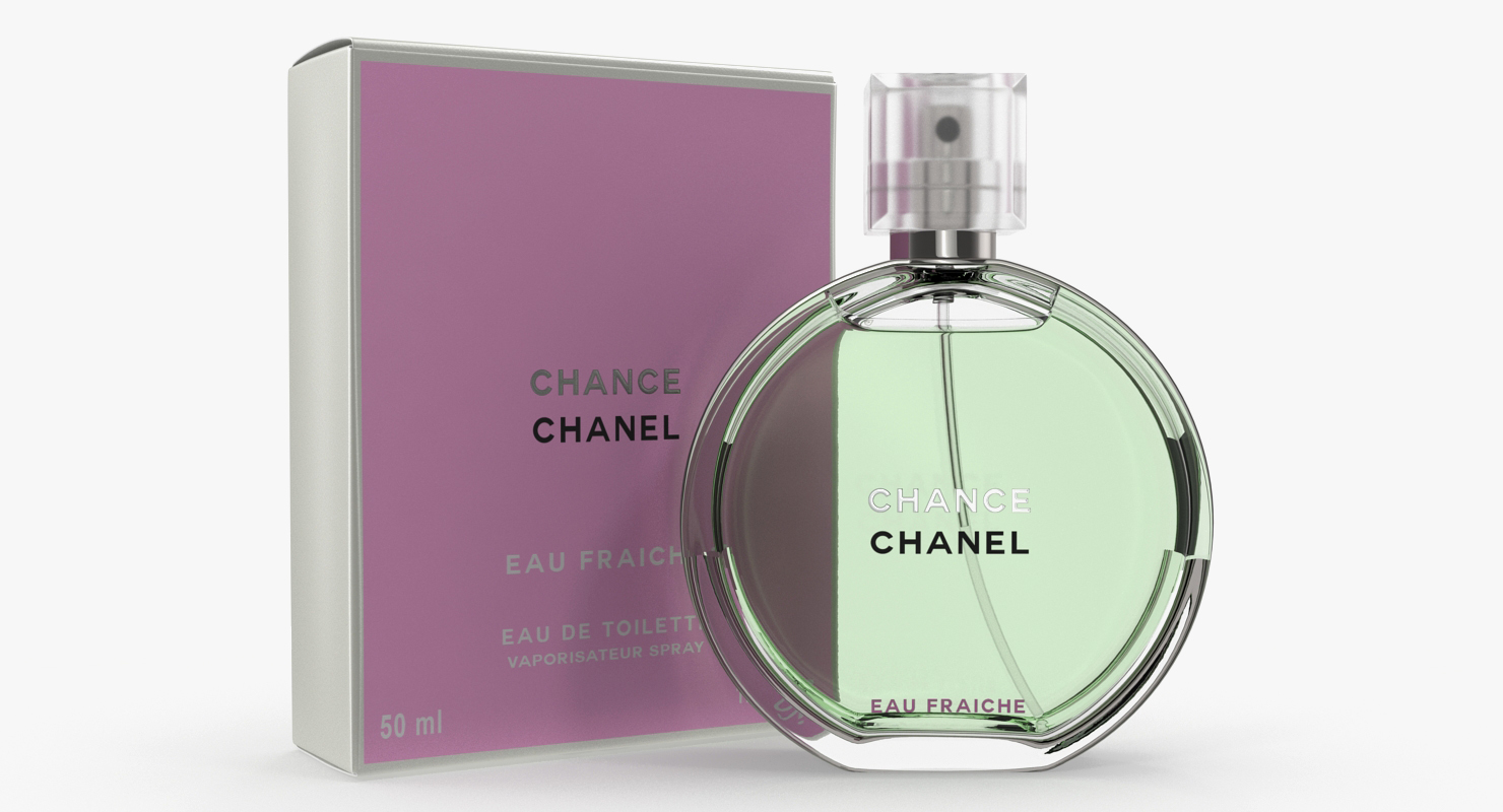 3D Parfum Chanel Chance Eau Fraiche with Box