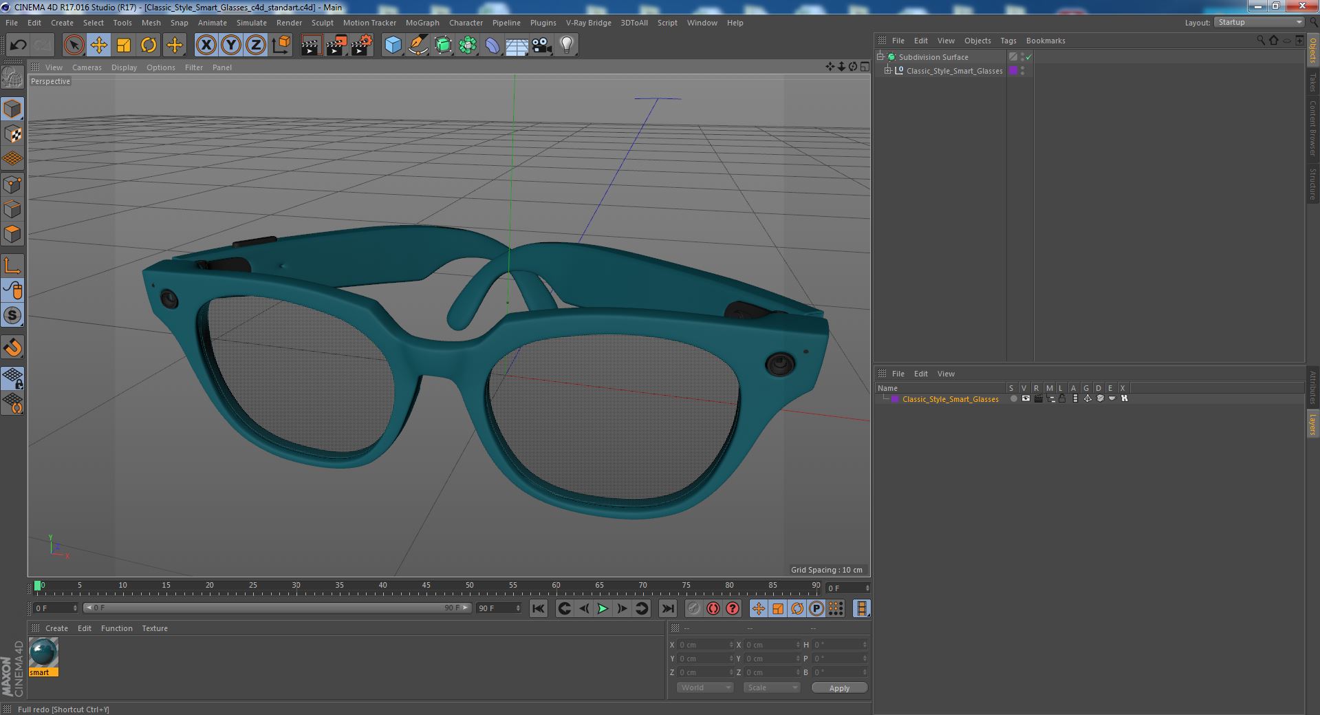 Classic Style Smart Glasses 3D