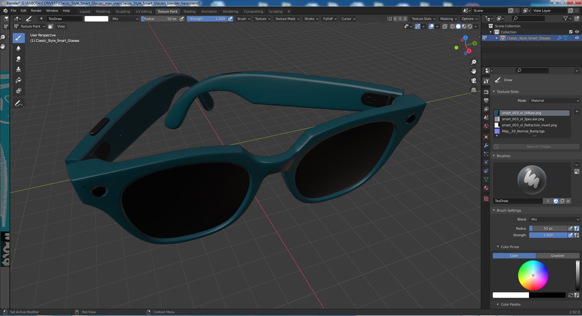 Classic Style Smart Glasses 3D