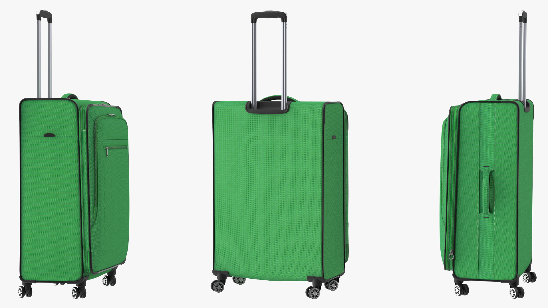 3D model Softside Rolling Luggage Green
