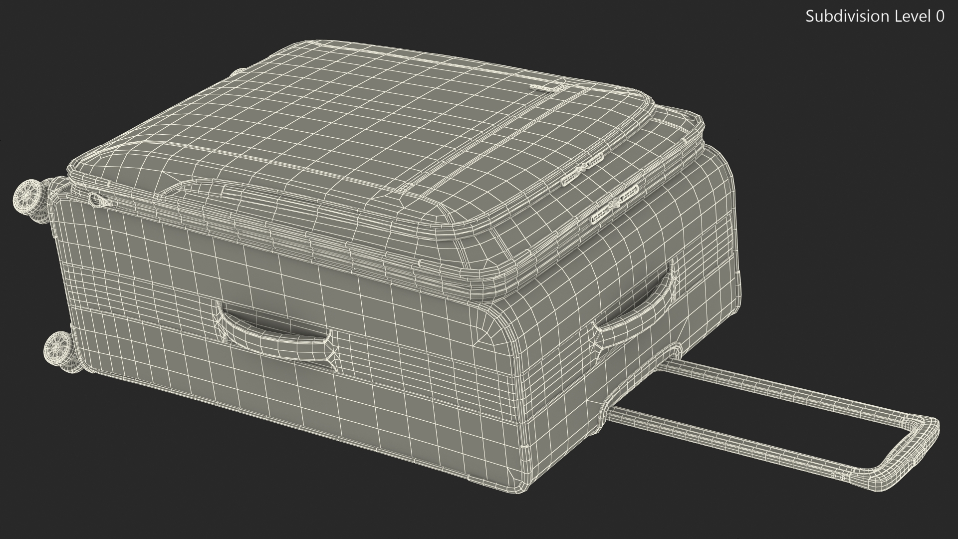 3D model Softside Rolling Luggage Green
