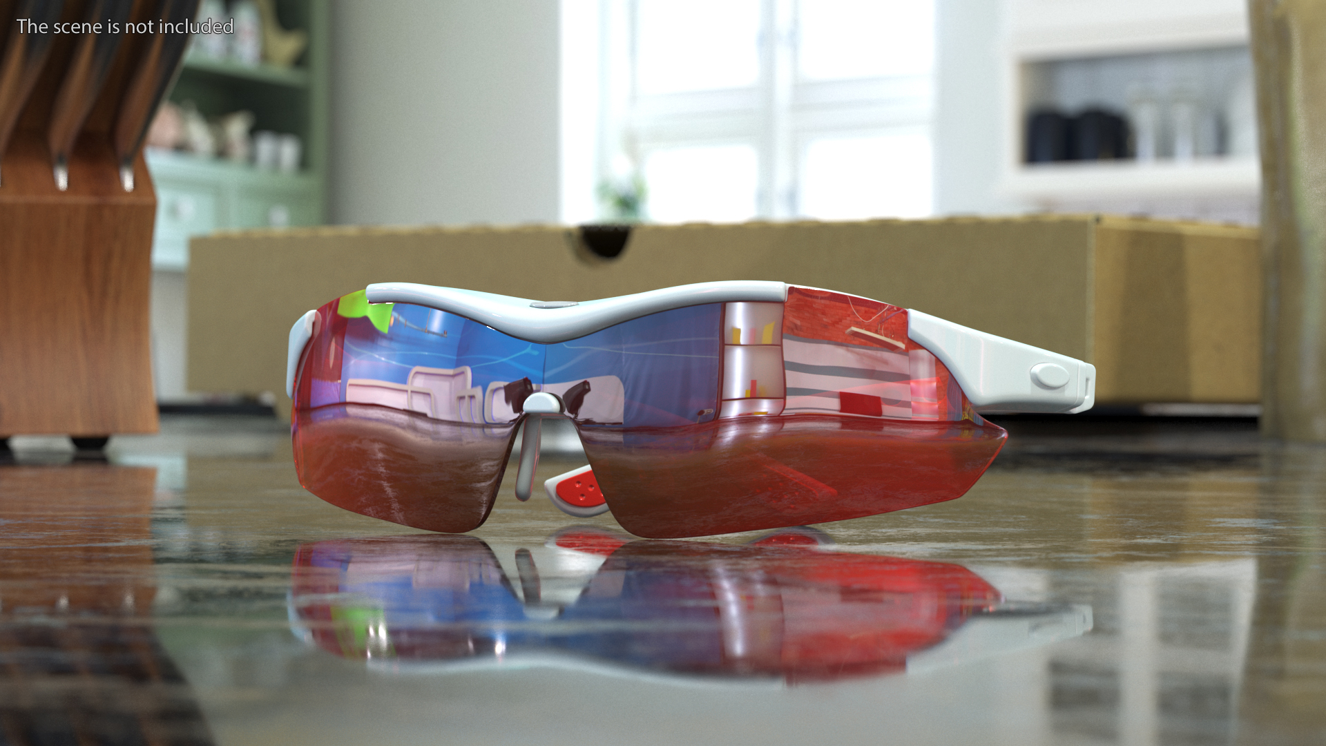 3D model Sport Red Eyeglasses
