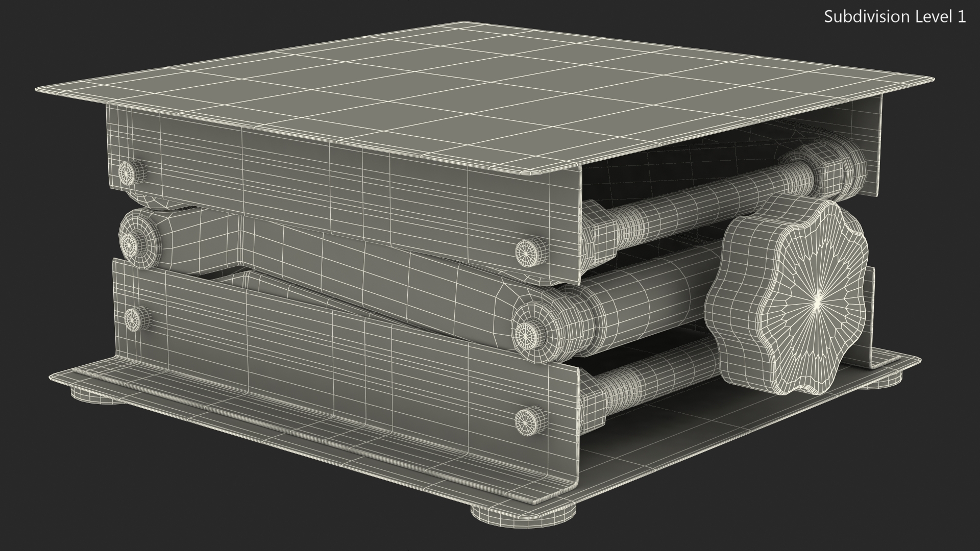 Stainless Steel Lab Jack 3D model