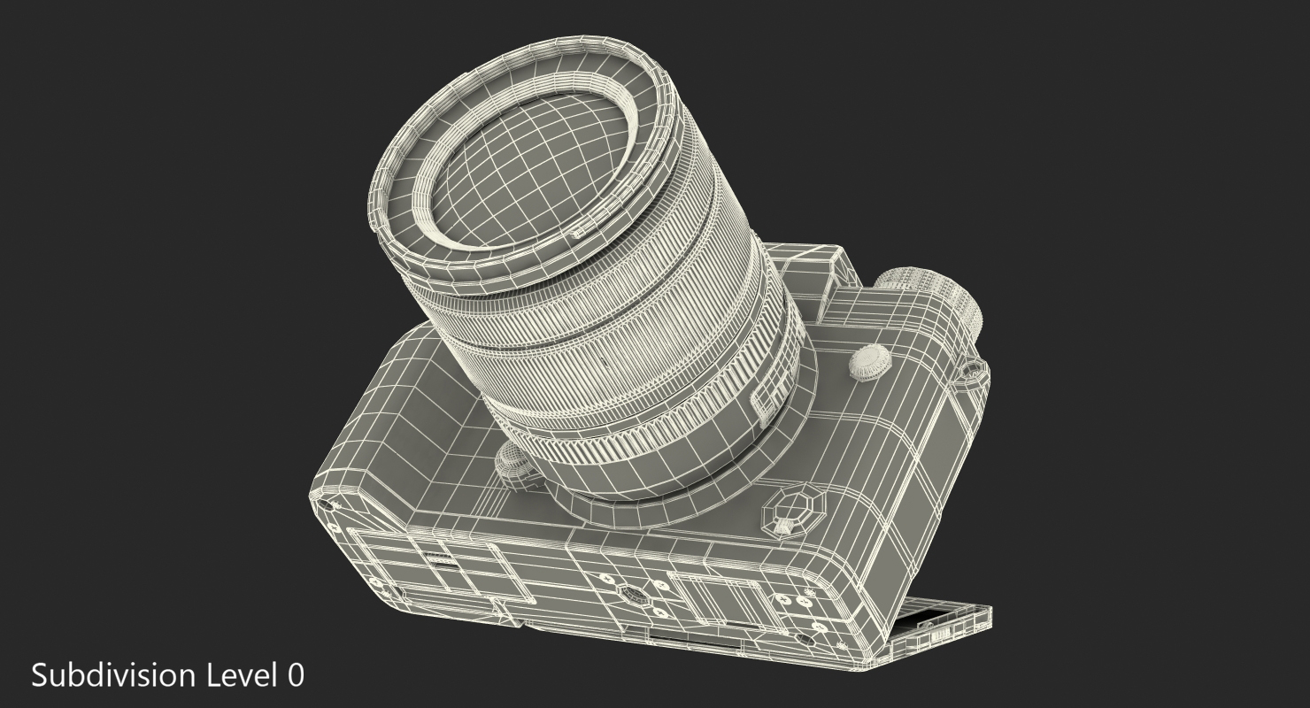 3D Digital Camera Fuji X T2 Rigged