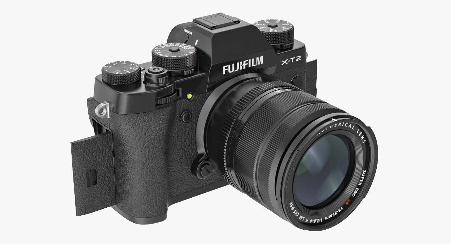 3D Digital Camera Fuji X T2 Rigged