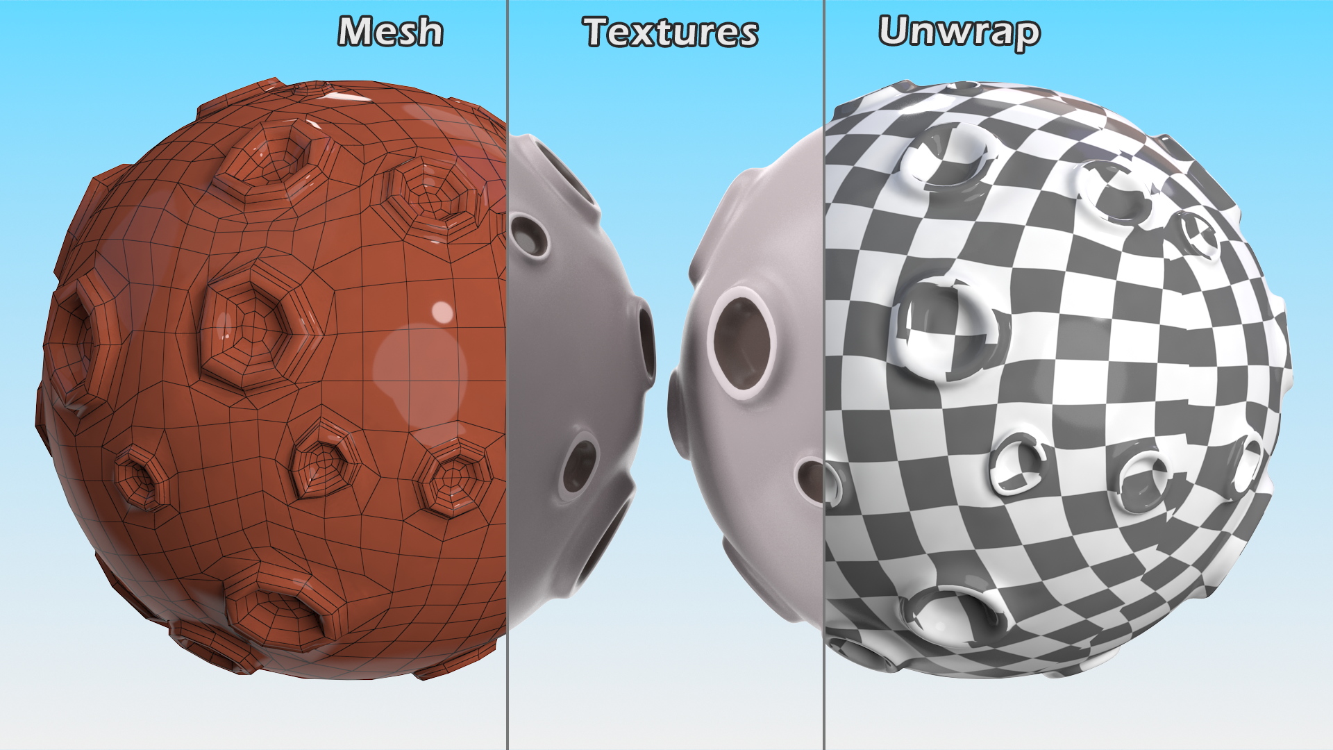 Cartoon Planet Moon 3D model